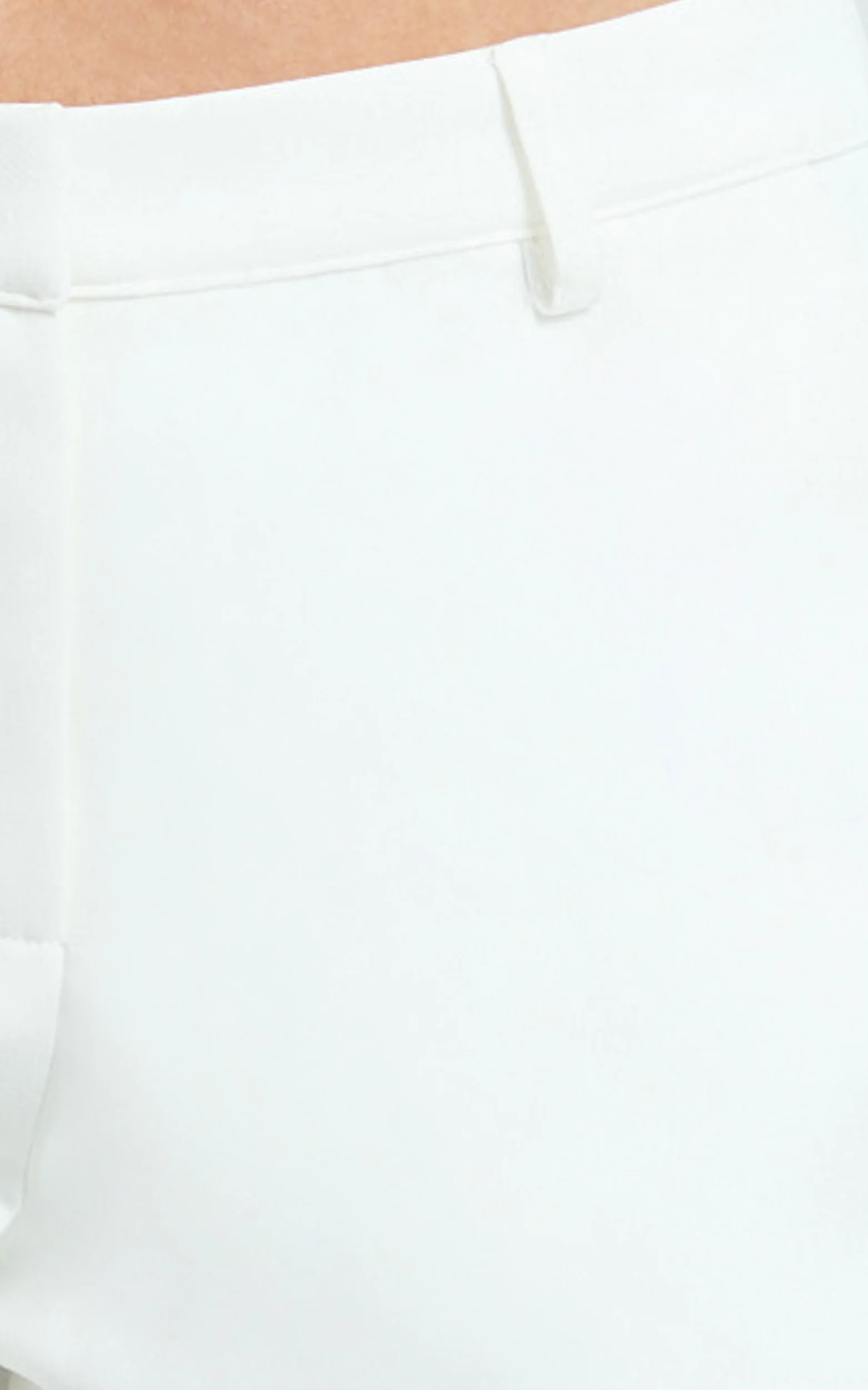 Aimee Shorts - Side Pocket Short Shorts in White - Image 8