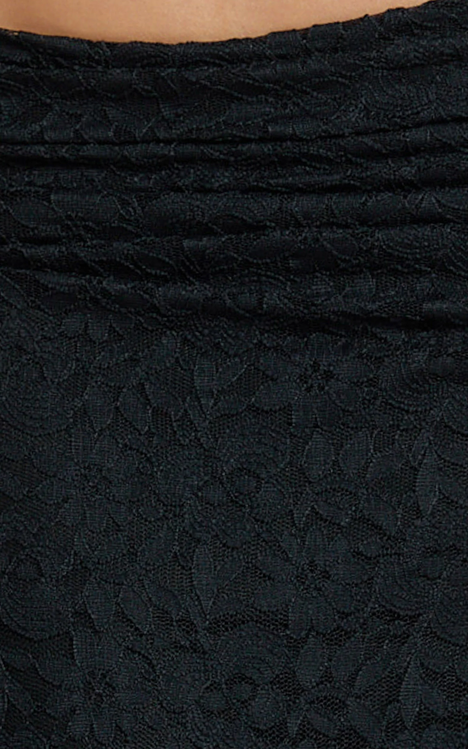 Andrea Two Piece Top and Skirt Set - Lace Cami Top And Midi Skirt in Black - Image 7