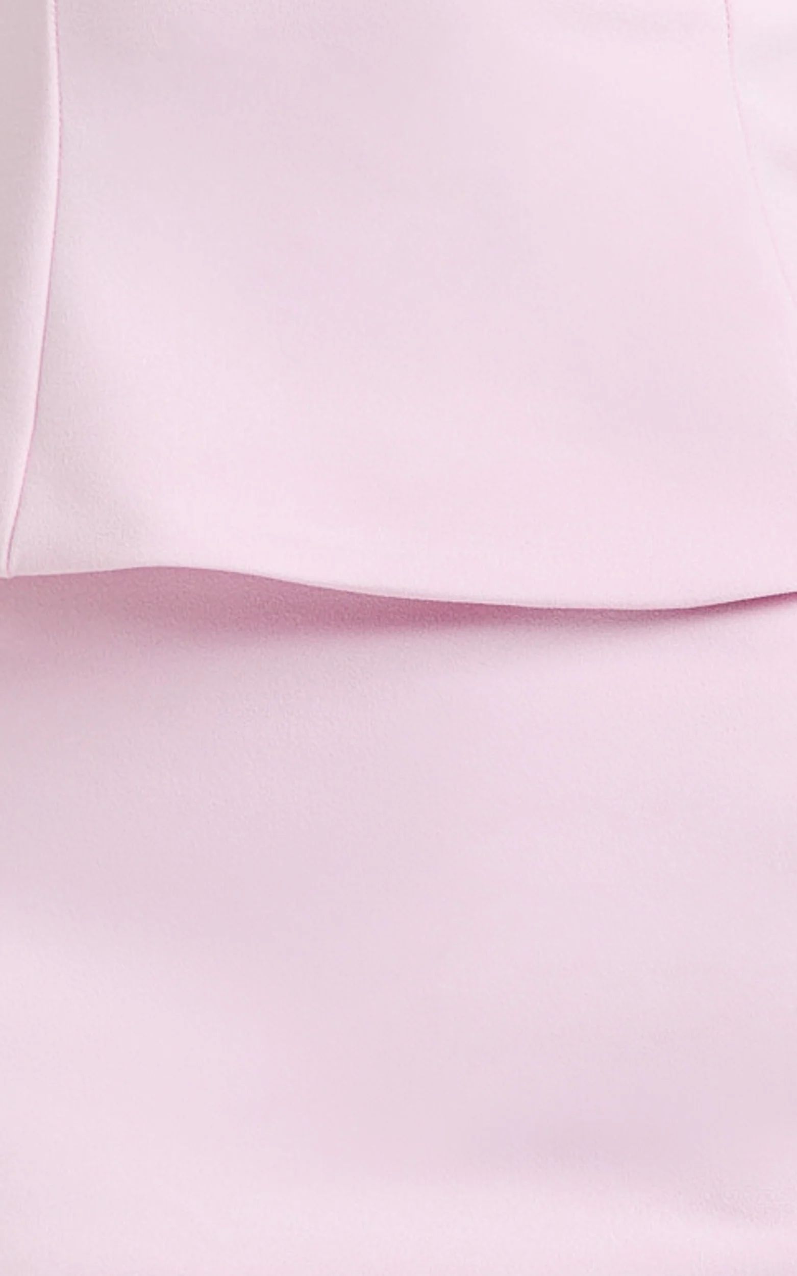 Anya Two Piece Top and Skirt Set - Strapless Fit And Flare Top And Maxi Skirt in Pink - Image 6