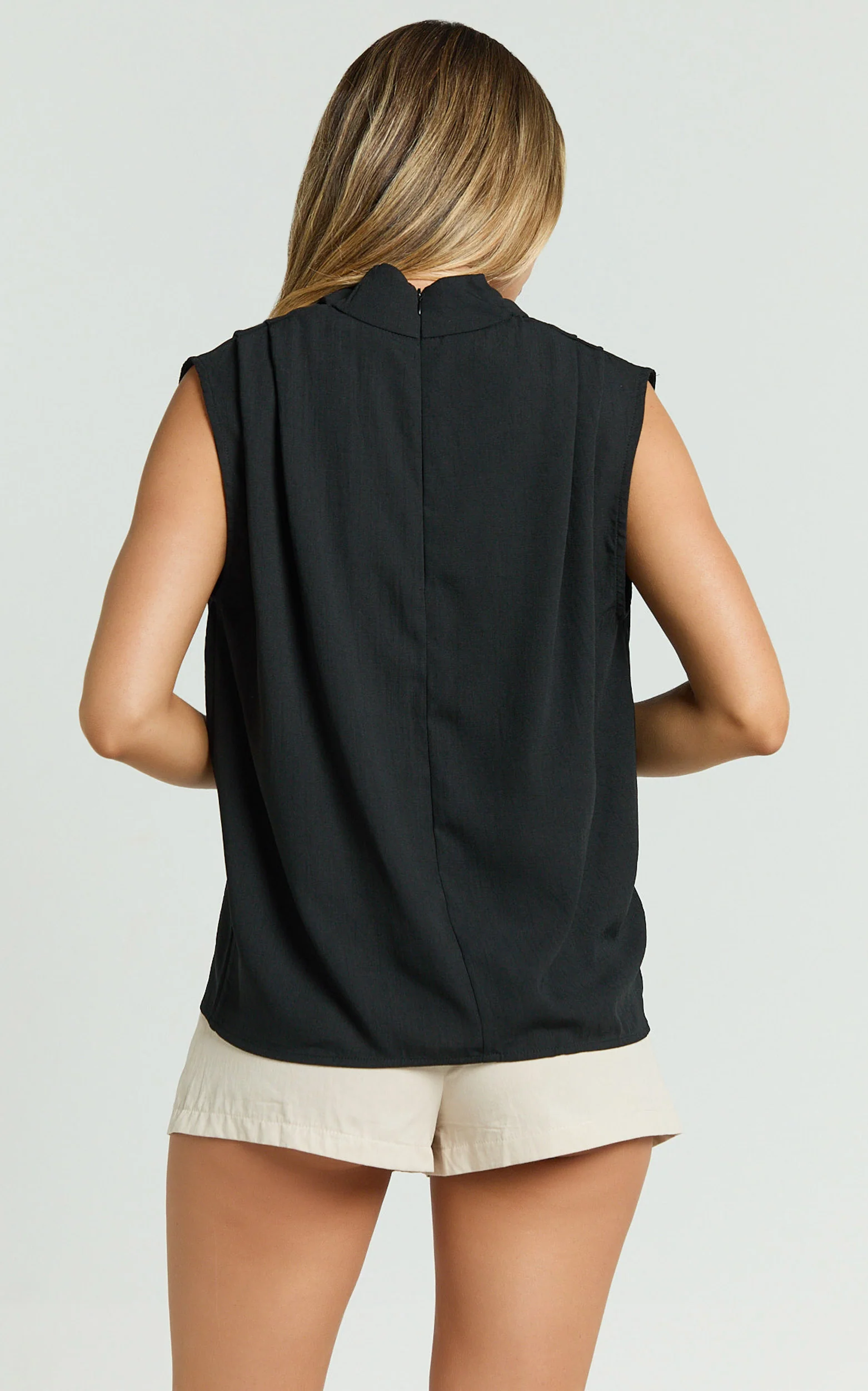Arianae Top - High Neck Top in Black - Image 7