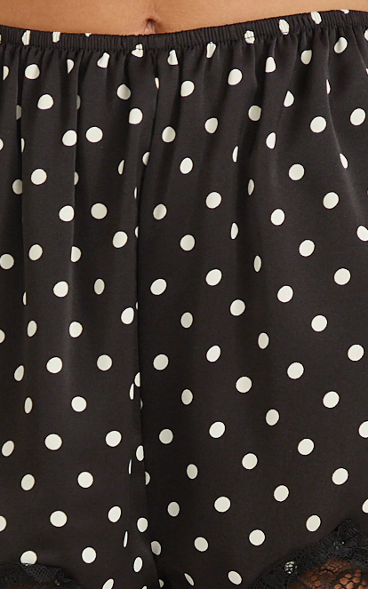 Audrey Shorts - Slip Shorts in Black Polka Dot - Image 6