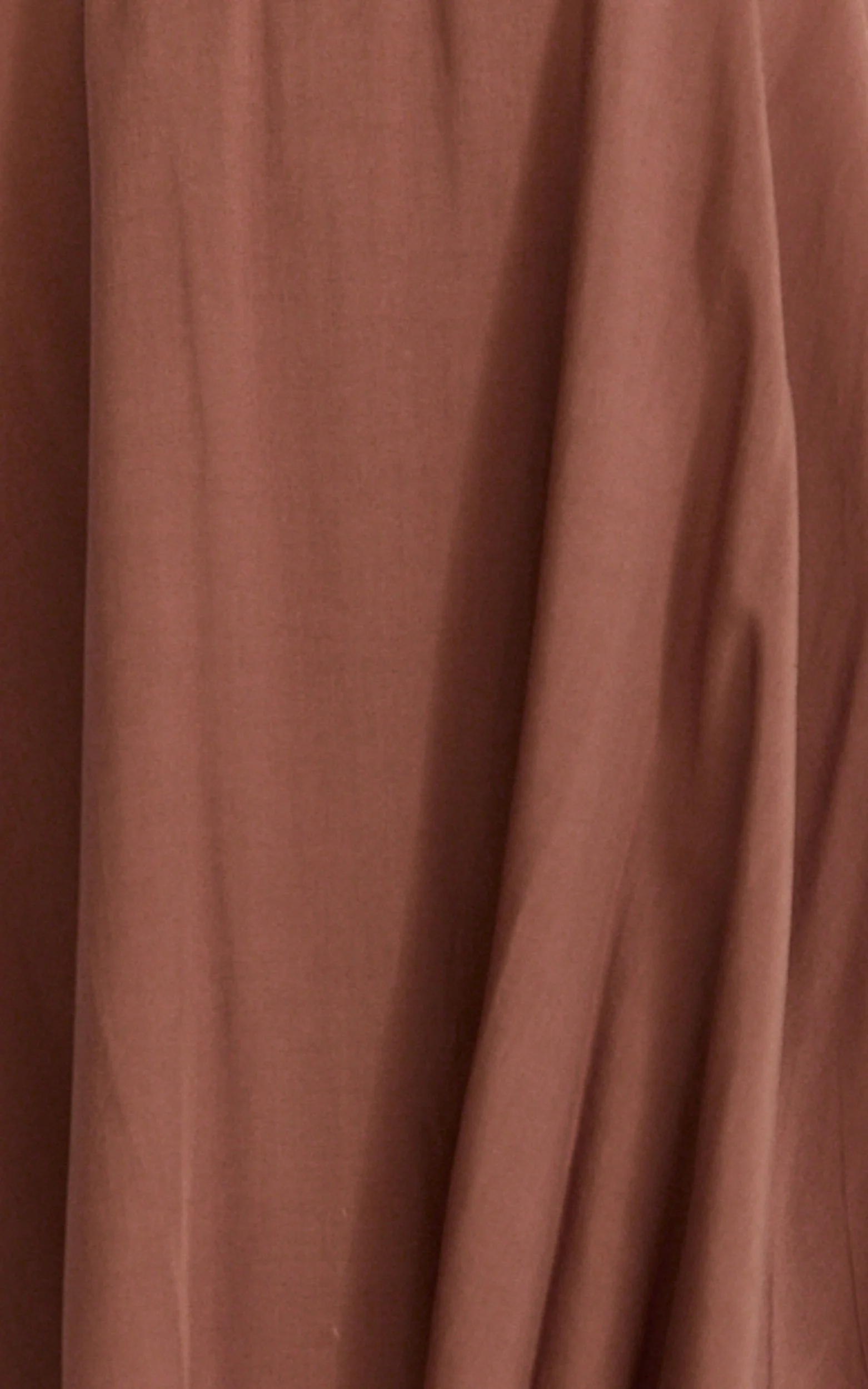 Bella Two Piece Top and Pants Set - Long Line Assym Top And Wide Leg Pants Set in Chocolate - Image 6