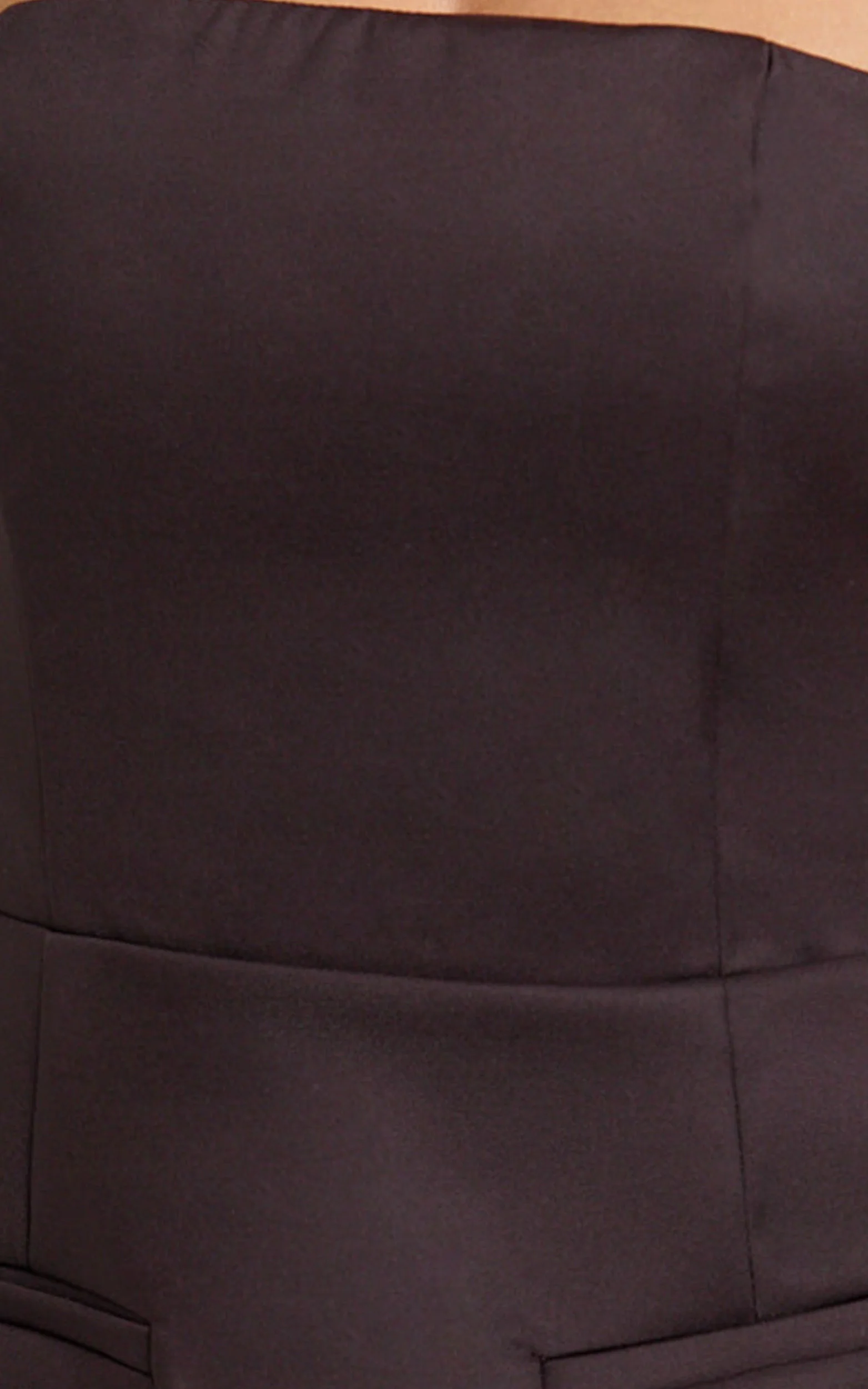 Benson Playsuit - Strapless Fit and Flare Playsuit in Chocolate - Image 6