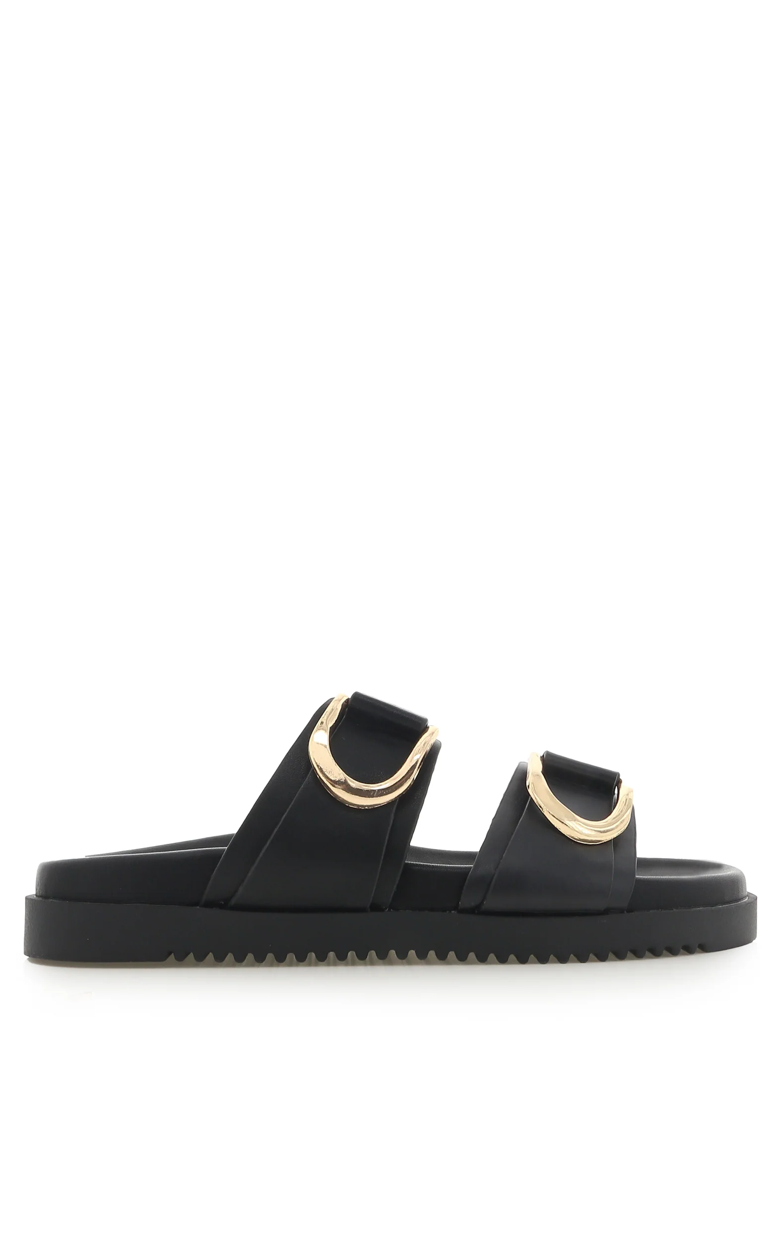Billini - Areli Slides with Hardware Detail in Black - Image 5