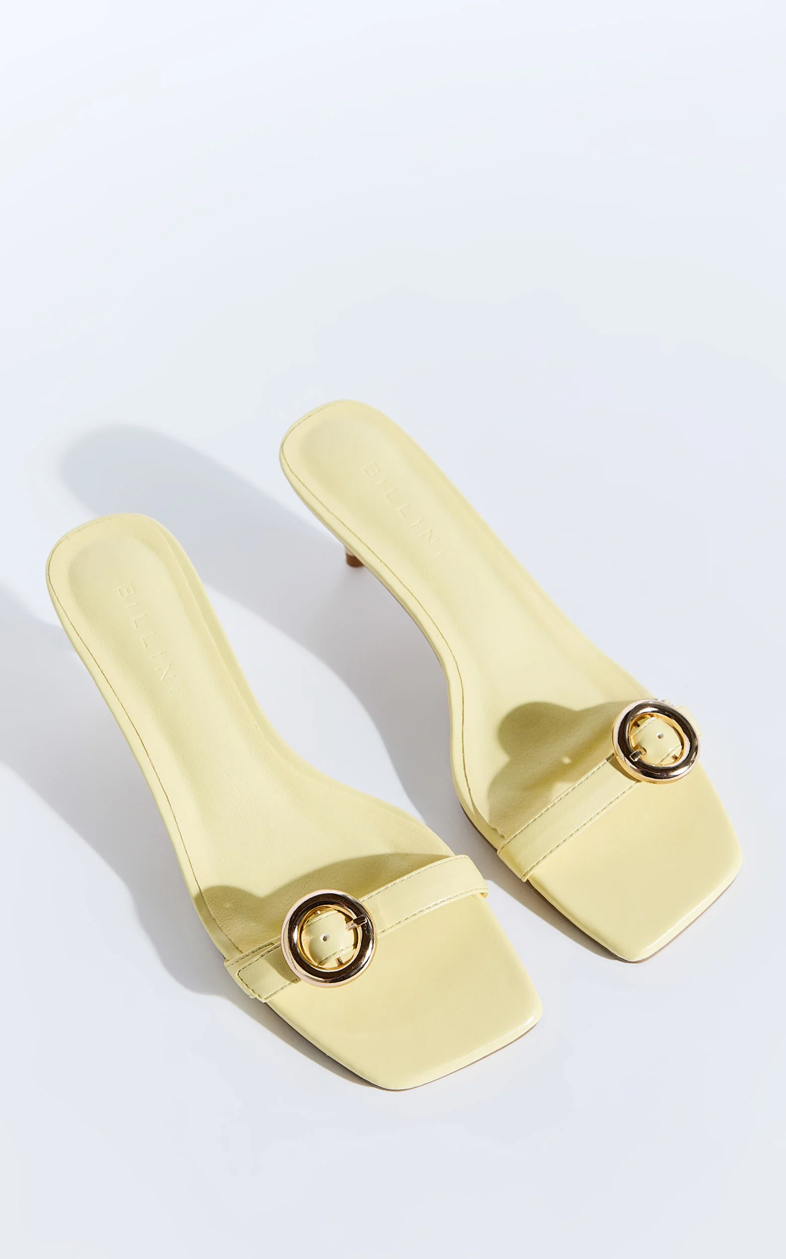 Billini - Lyon Heels with Hardware Detail in Daffodil