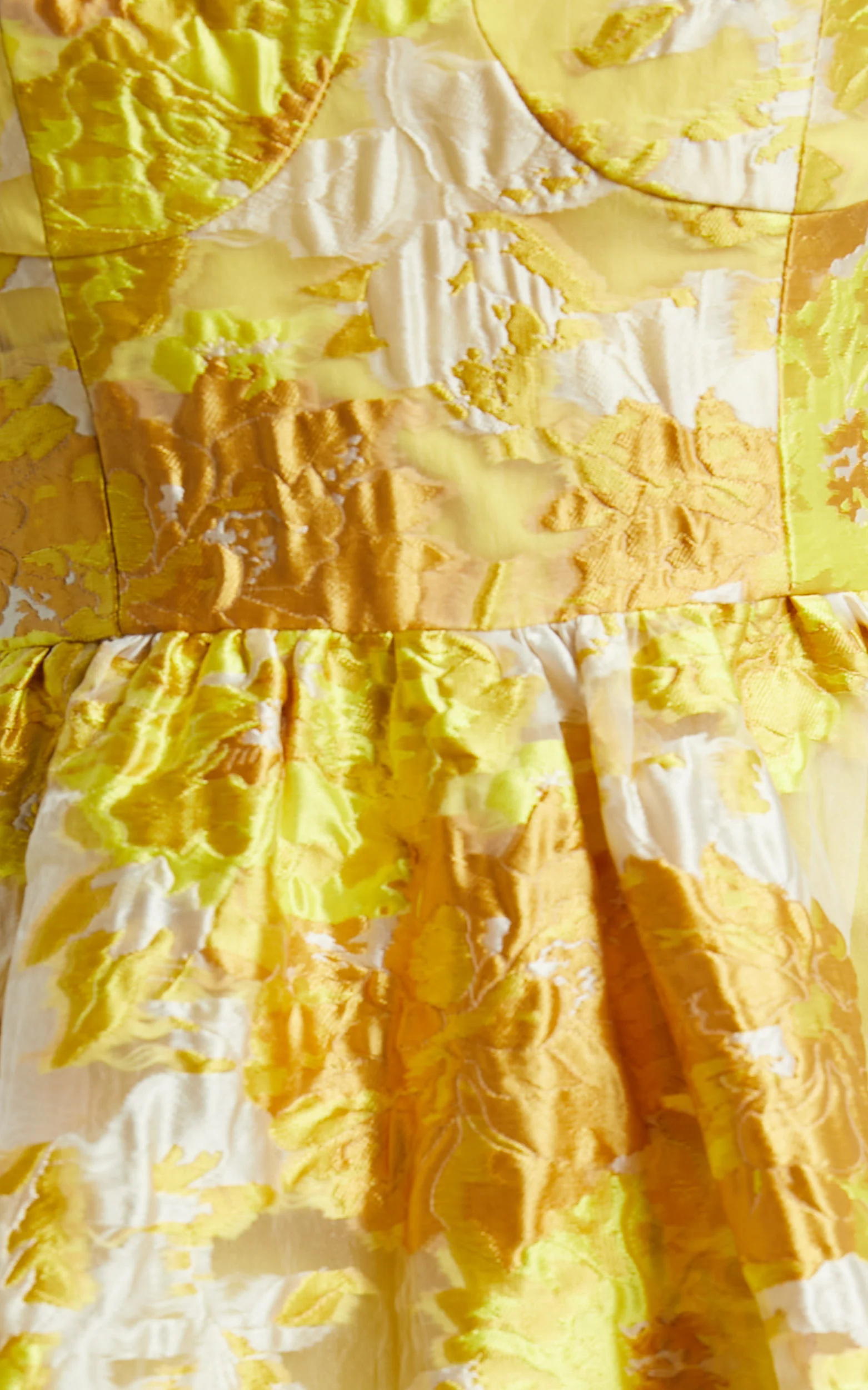 Brailey Midi Dress - Aline Corset Detail Dress in Yellow - Image 10