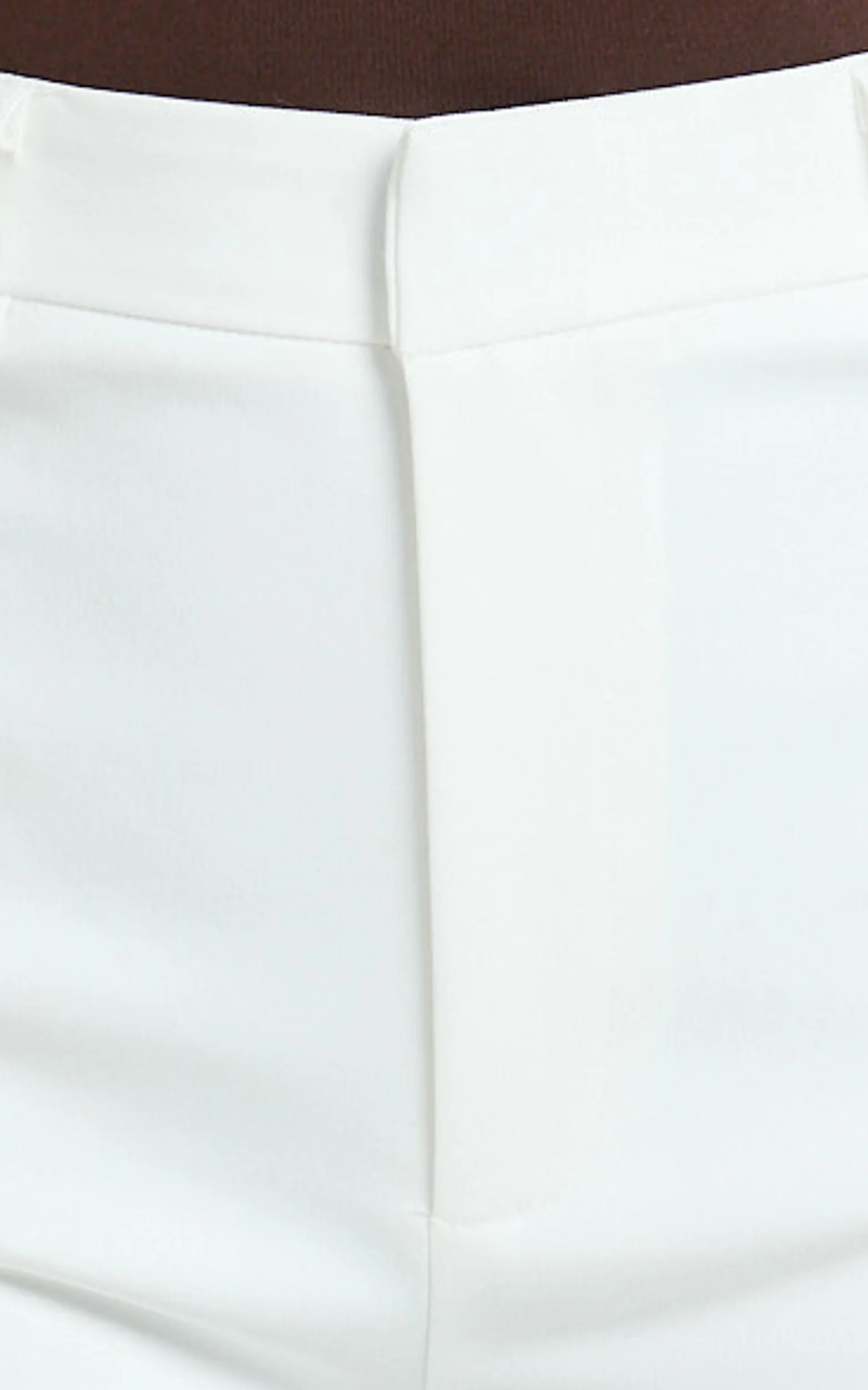 Carolyn Pants - High Waist Slim Straight Leg Tailored Pants in Off White - Image 6