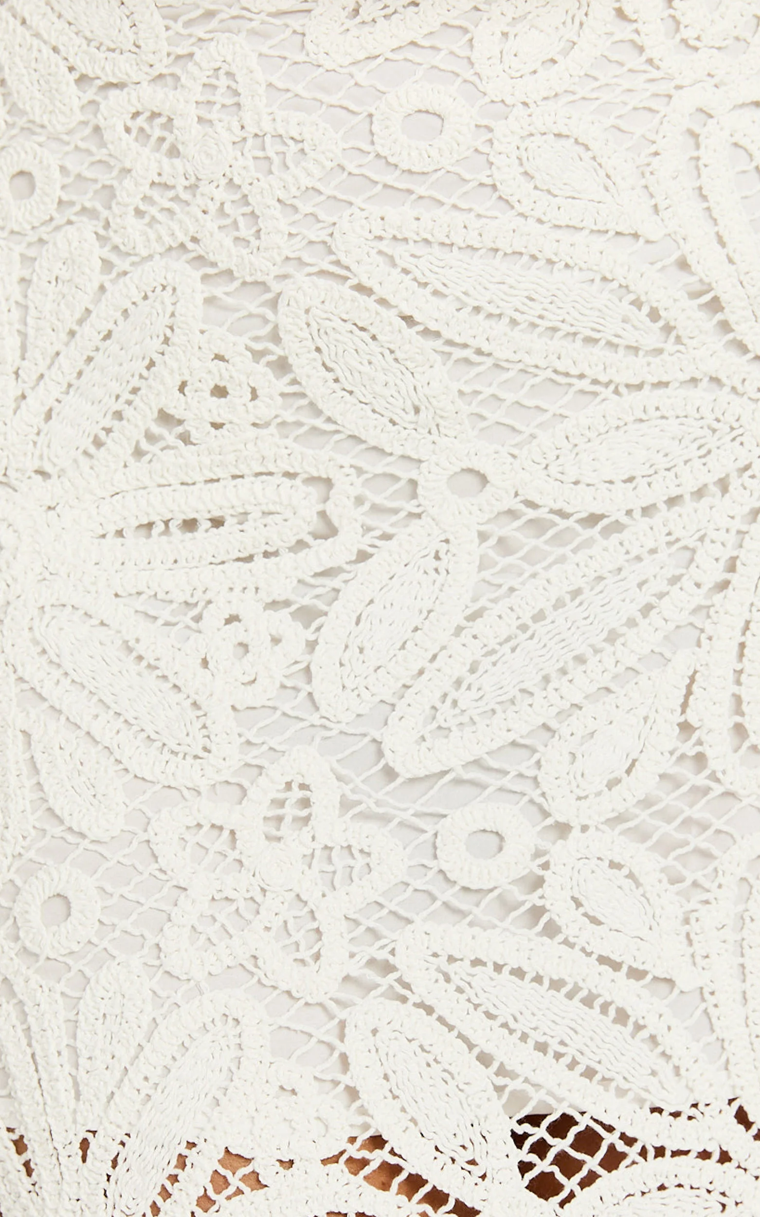 Charlene Maxi Skirt - Crochet Fit And Flare Skirt in White - Image 9