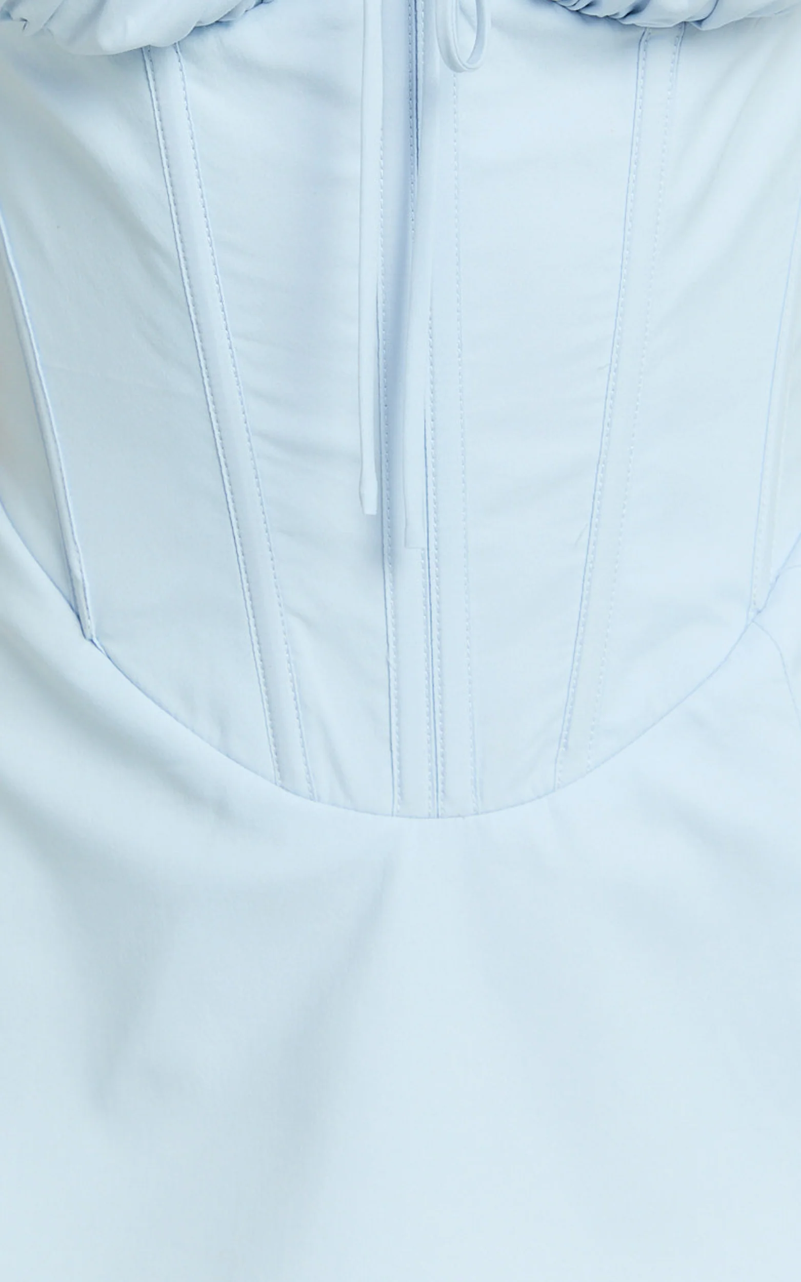 Charlotte Mini Dress - Cap Sleeve Fit And Flare Dress in Blue - Image 7