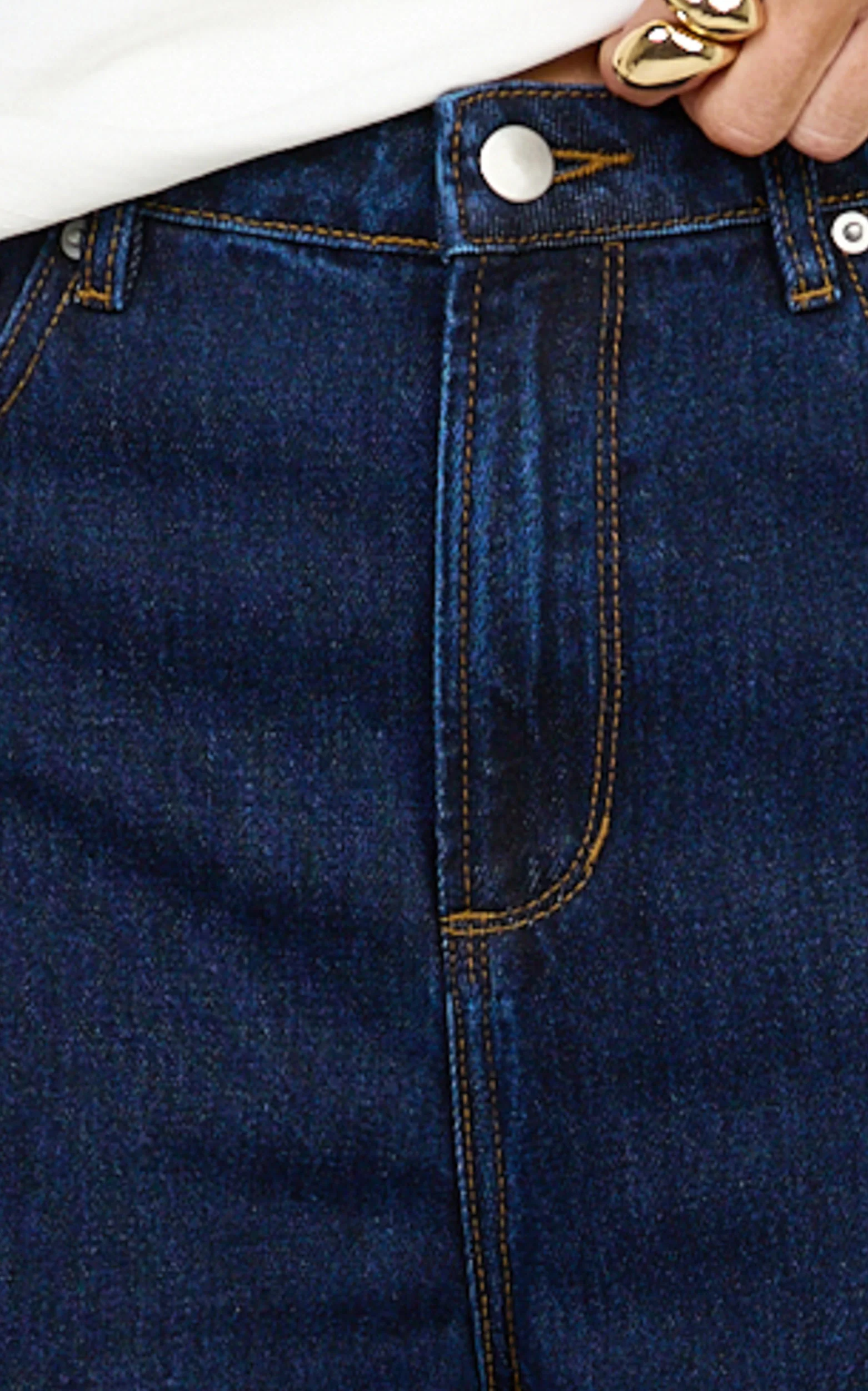 Cole Jeans - High Waist Relaxed Wide Leg Recycled Denim Jeans in Dark Blue - Image 6