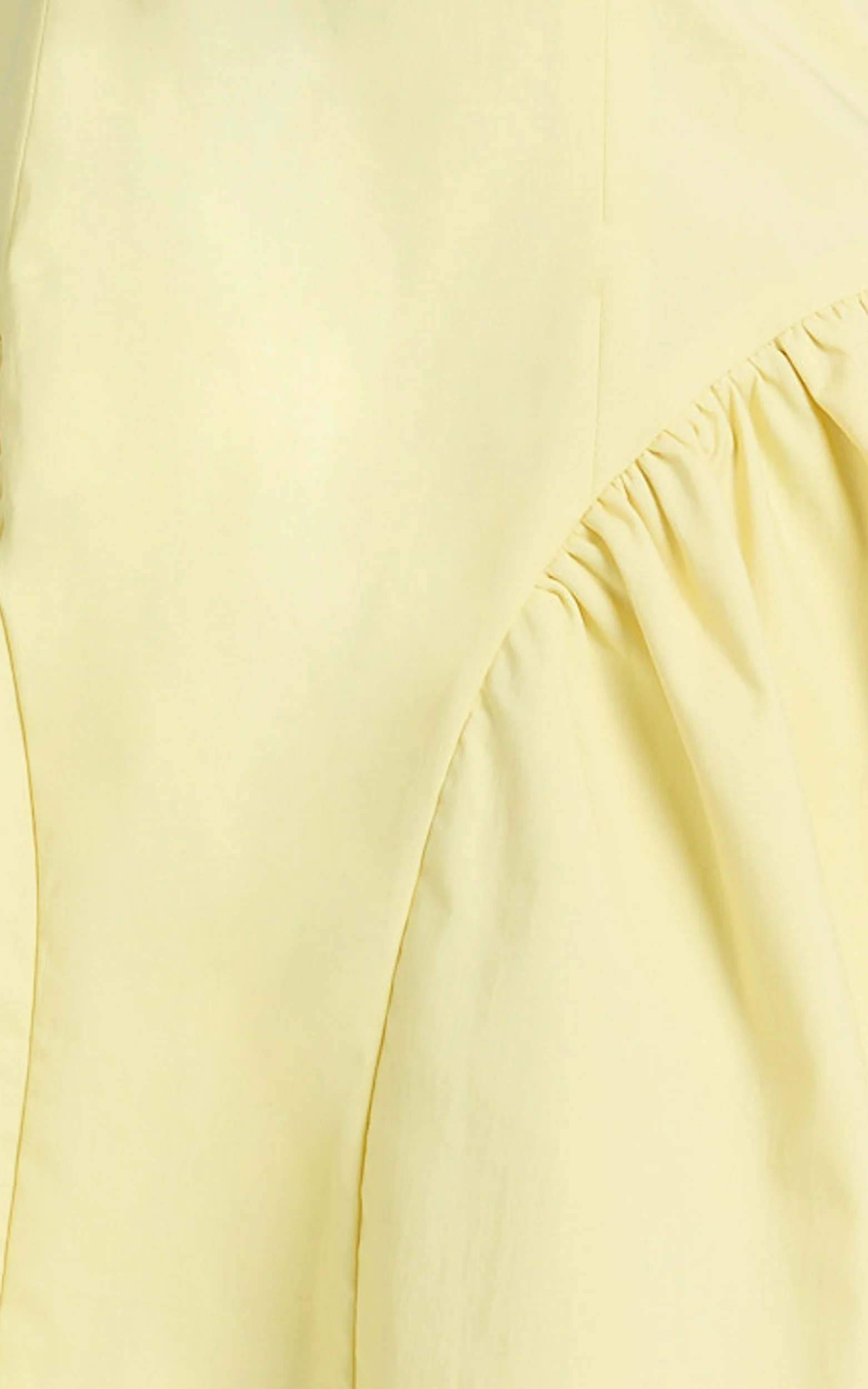 Elliot Mini Dress - Scoop Neck Fit And Flare Dress in Lemon - Image 7