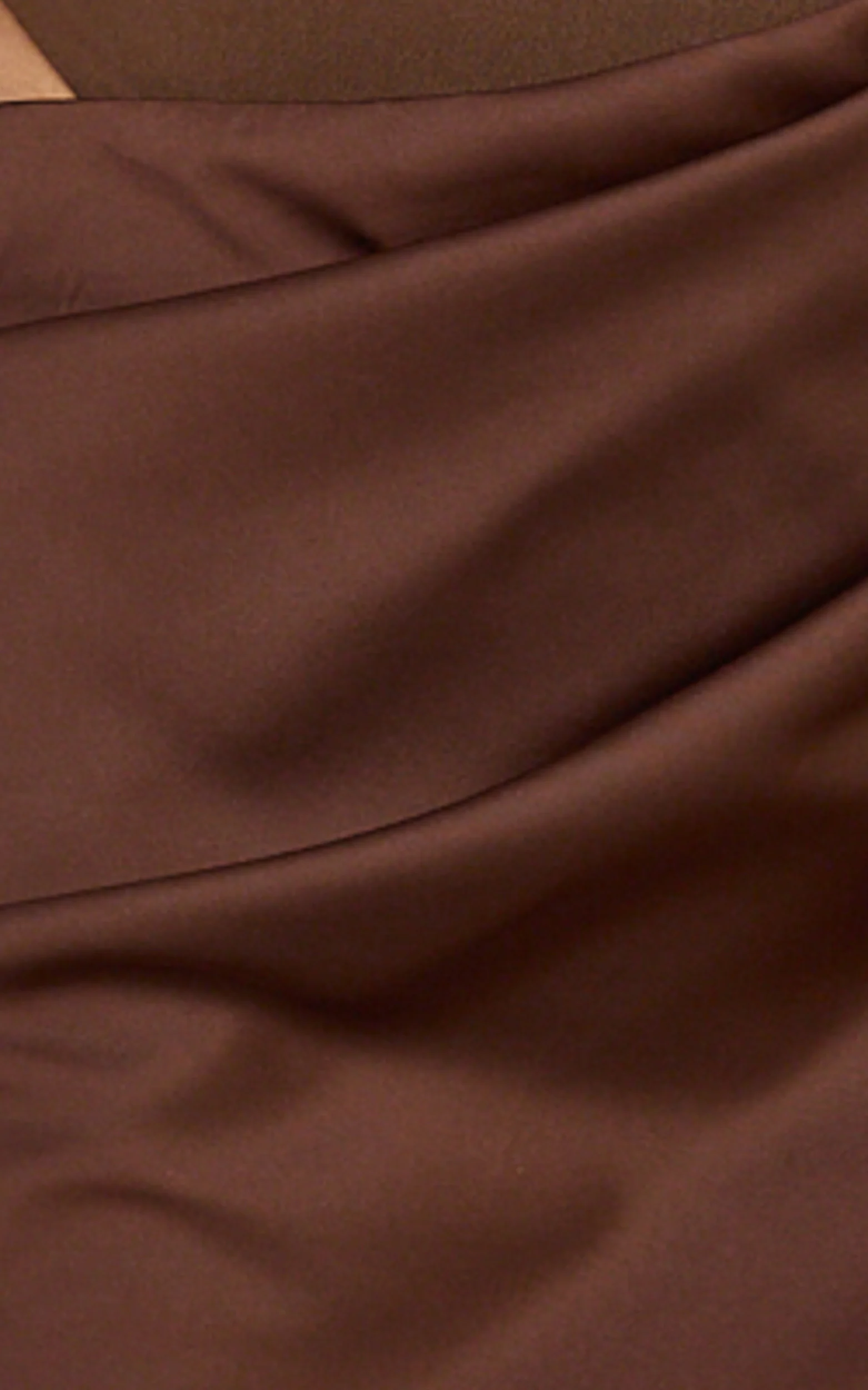 Elodie Mini Dress - Sleeveless Dress Overlay Skirt in Chocolate - Image 6