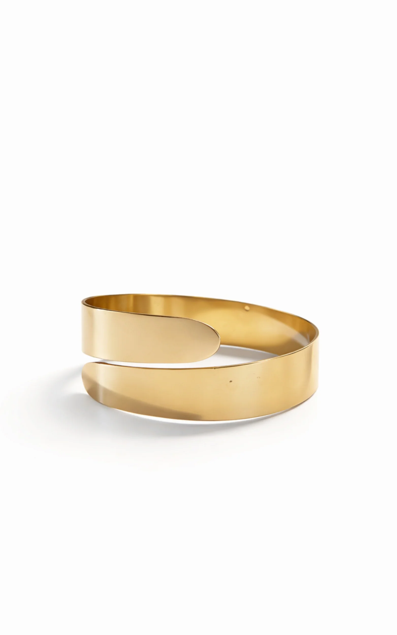 Farah Arm Cuff - Twisted Arm Cuff in Gold - Image 2