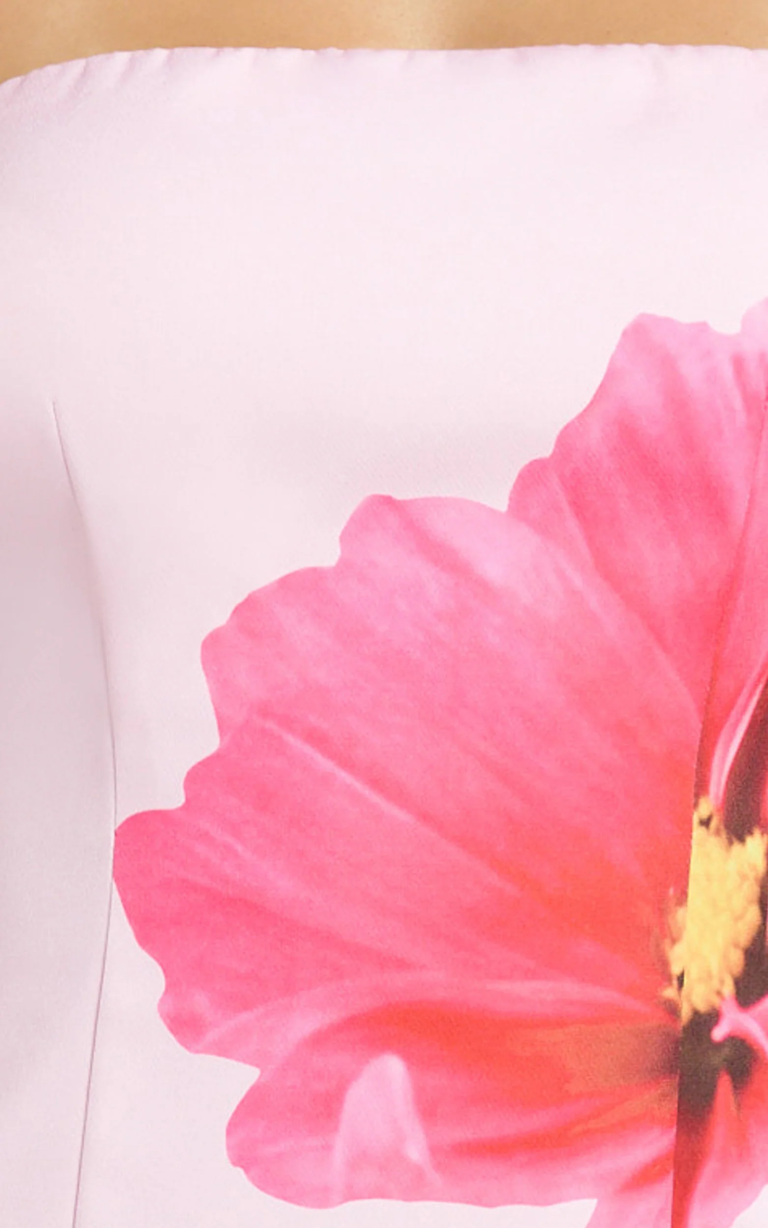 Gliza Mini Dress - Strapless Floral Dress in Pink Floral - Image 7