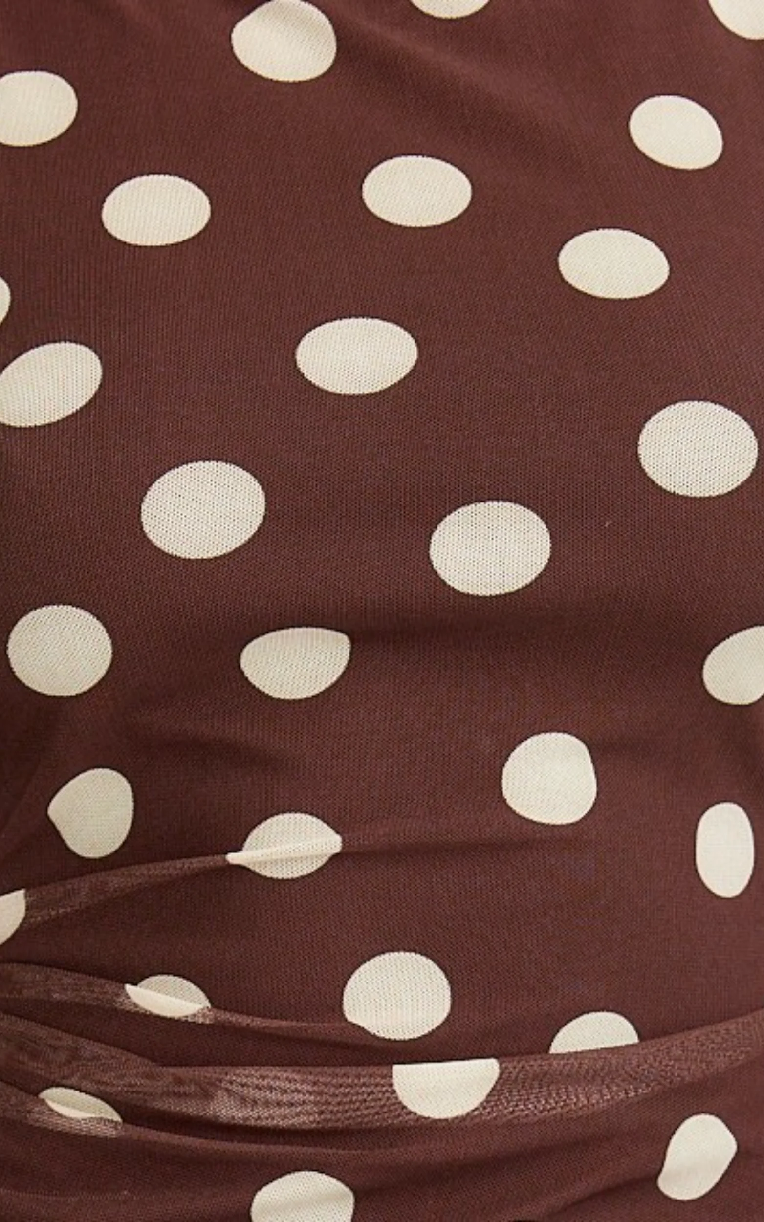 Goldie Mini Dress - High Neck Dress in Chocolate - Image 6
