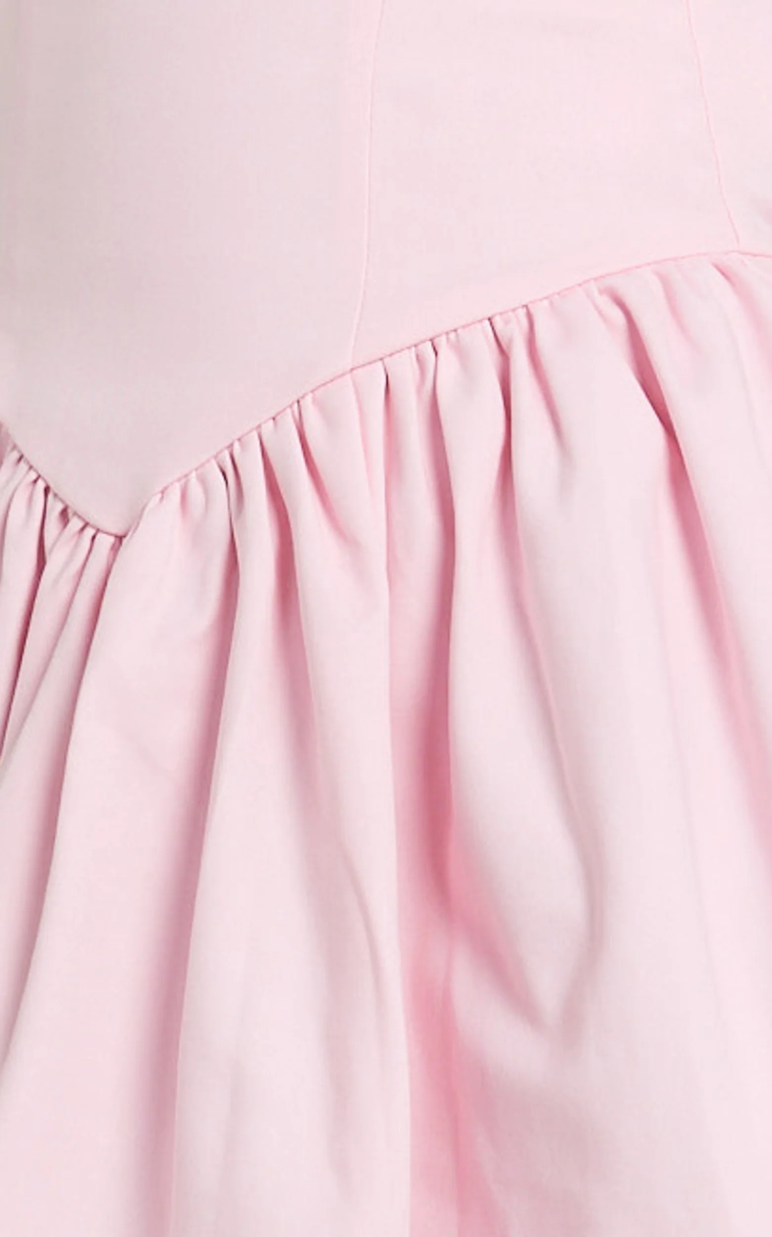 Helda Midi Dress - Halter Tie Neck Corset Panel Dress in Pink - Image 7