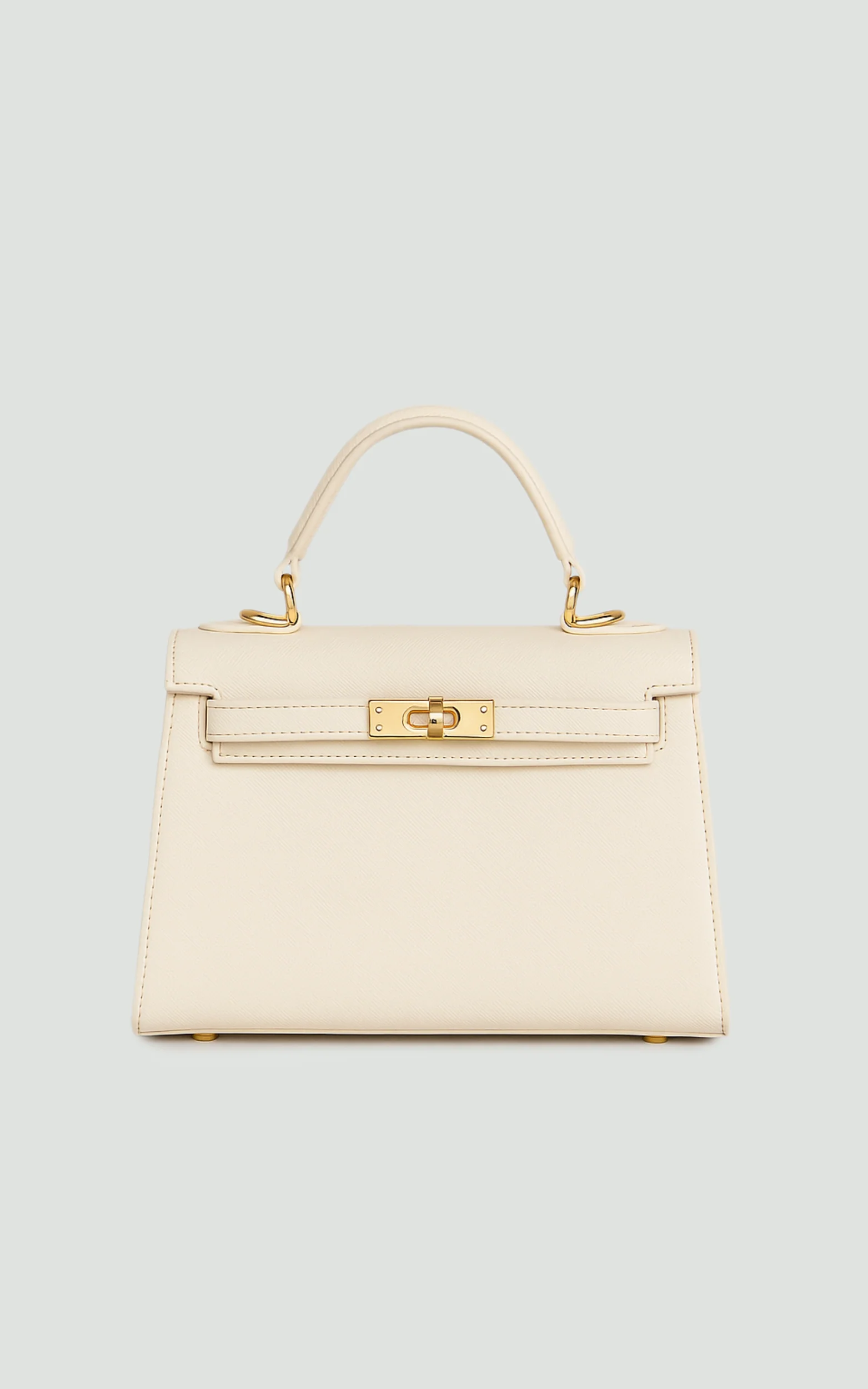 Hera Bag - Top Handle Crossbody Bag in Bone - Image 2