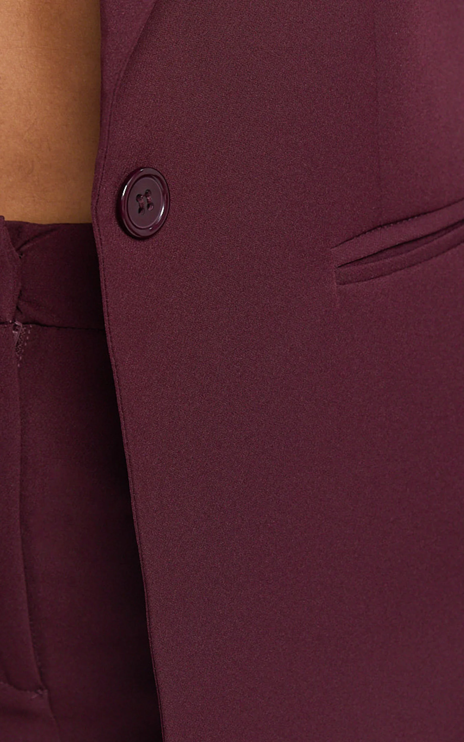 Hermie Blazer - Single Breasted Blazer in Wine - Image 10