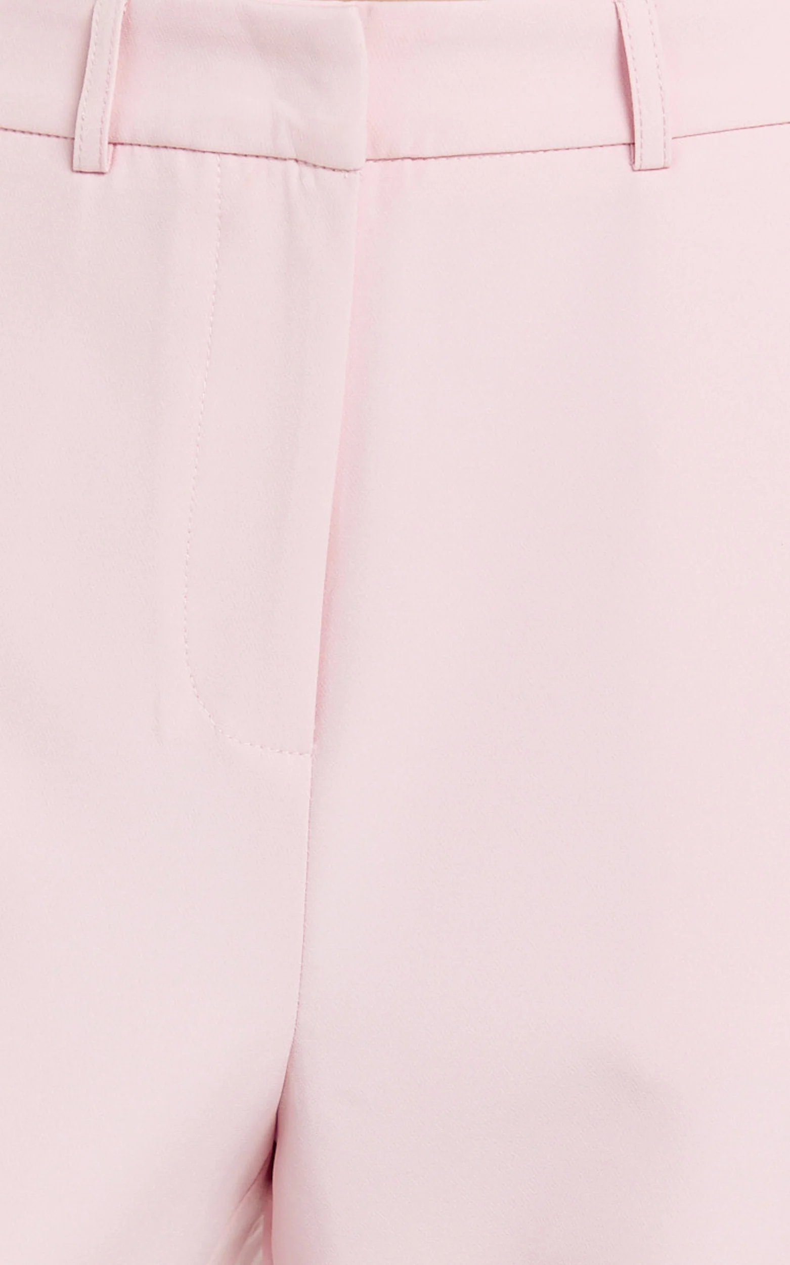 Hermie Pants - High Waisted Cropped Tailored Pants in Pale Pink - Image 6