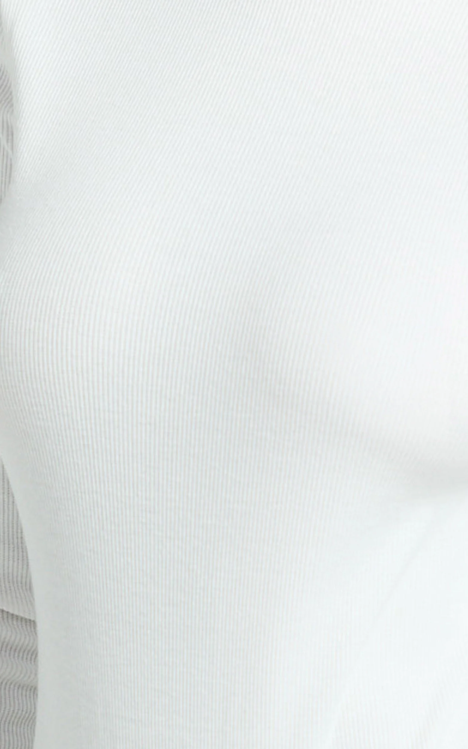 Isabela Bodysuit - High Neck Long Sleeve Ribbed Bodysuit in White - Image 8