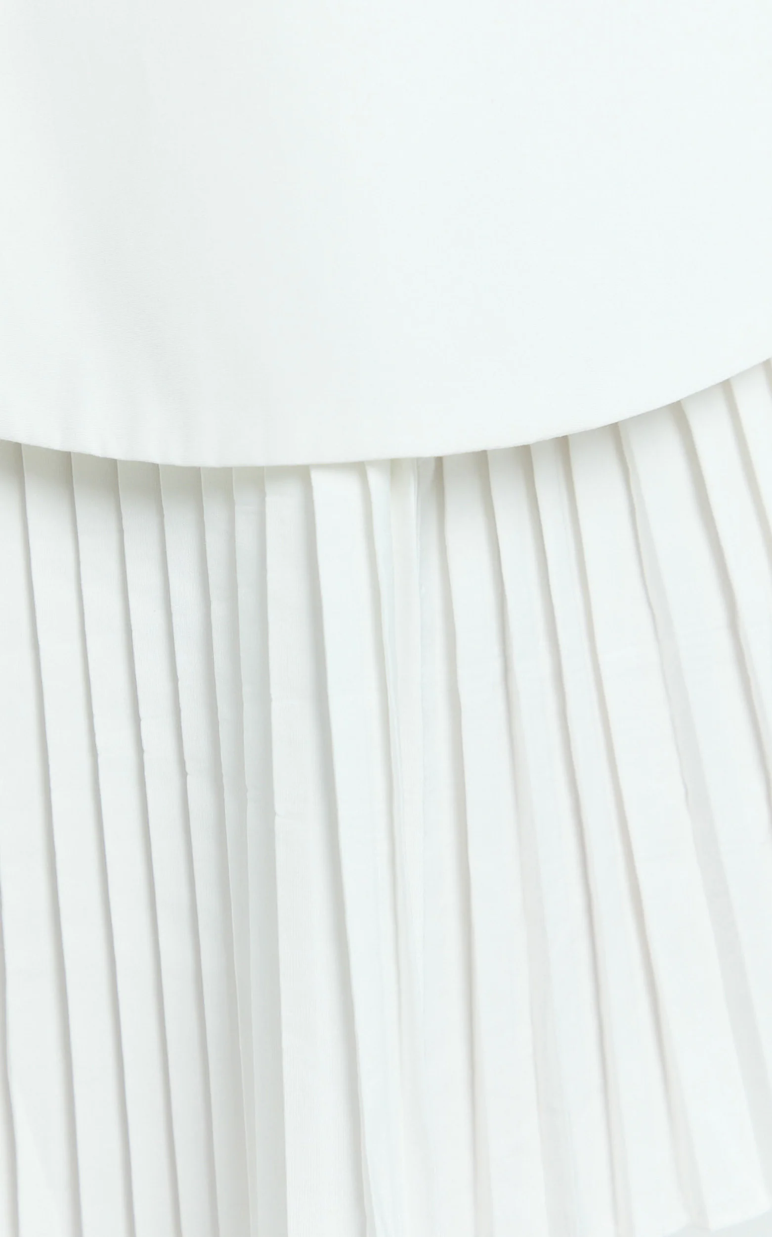 Izara Mini Dress - Off Shoulder Pleated Dress in Black/White - Image 7