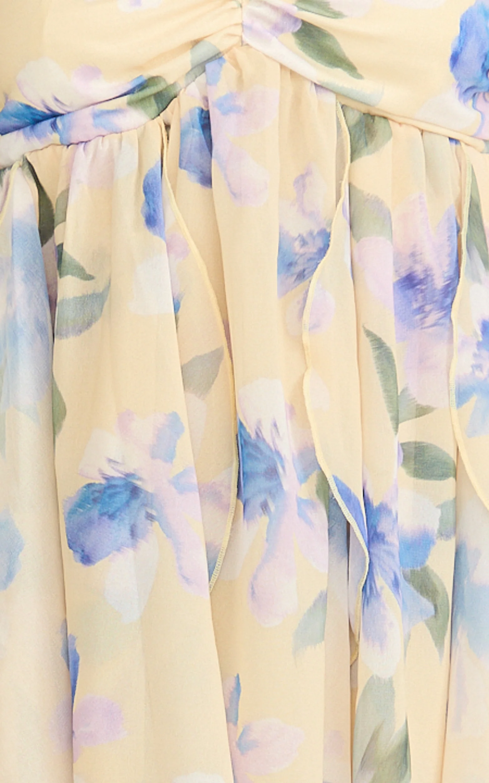 Juliette Mini Dress - Ruffle Fit And Flare Dress in Femme Floral Print - Image 9