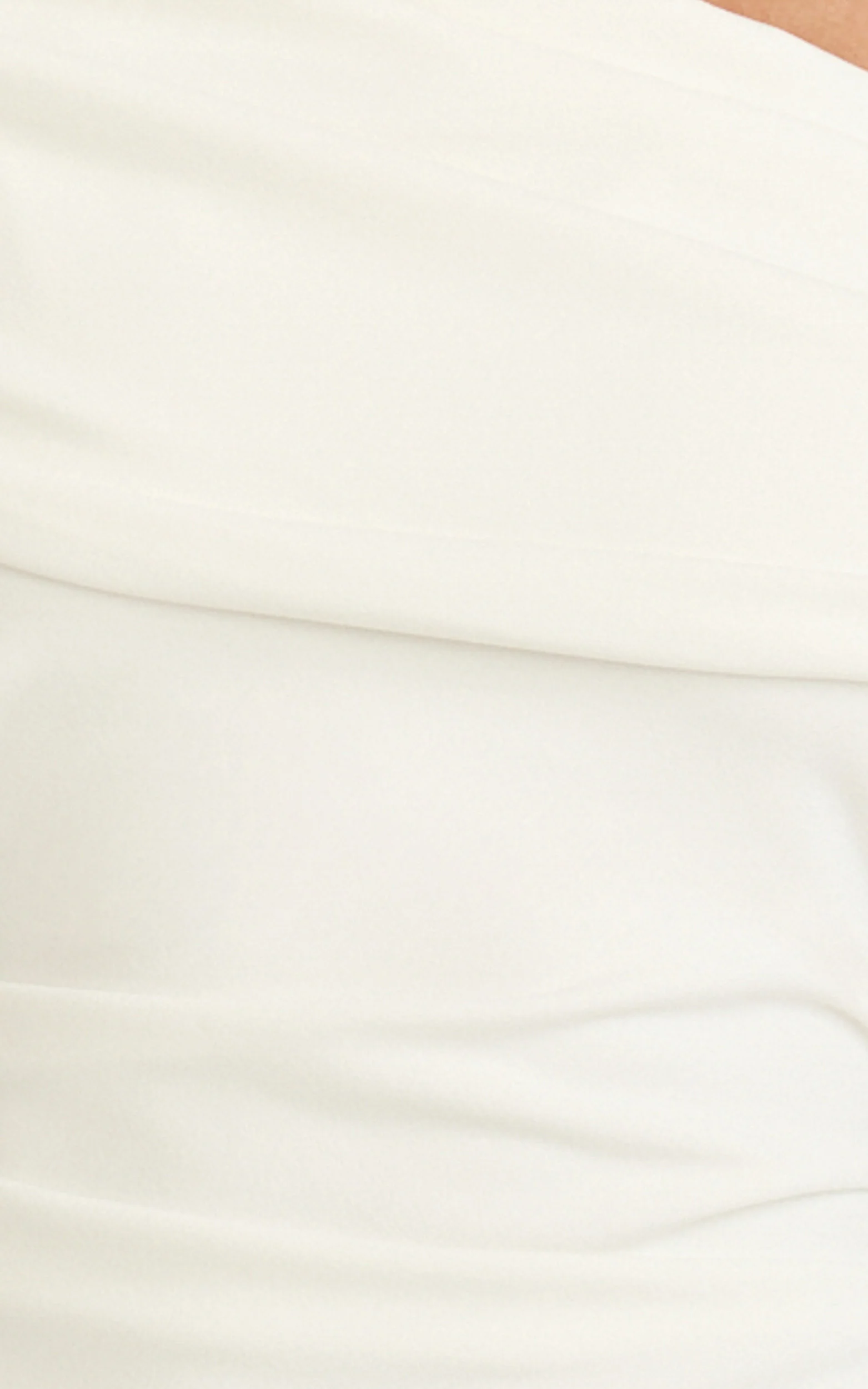 Kairose Mini Dress - Asymmetrical Sleeve Dress in White - Image 6