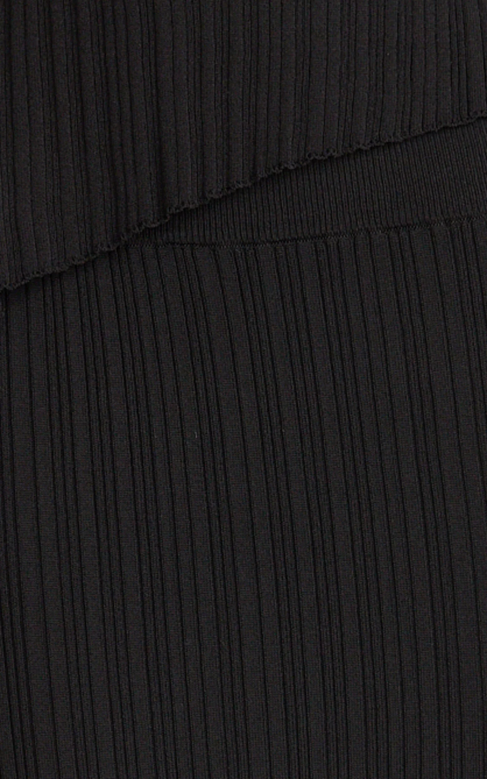 Klarisse Two Piece Top and Skirt Set - Asym Top and Maxi Skirt Set in Black - Image 8