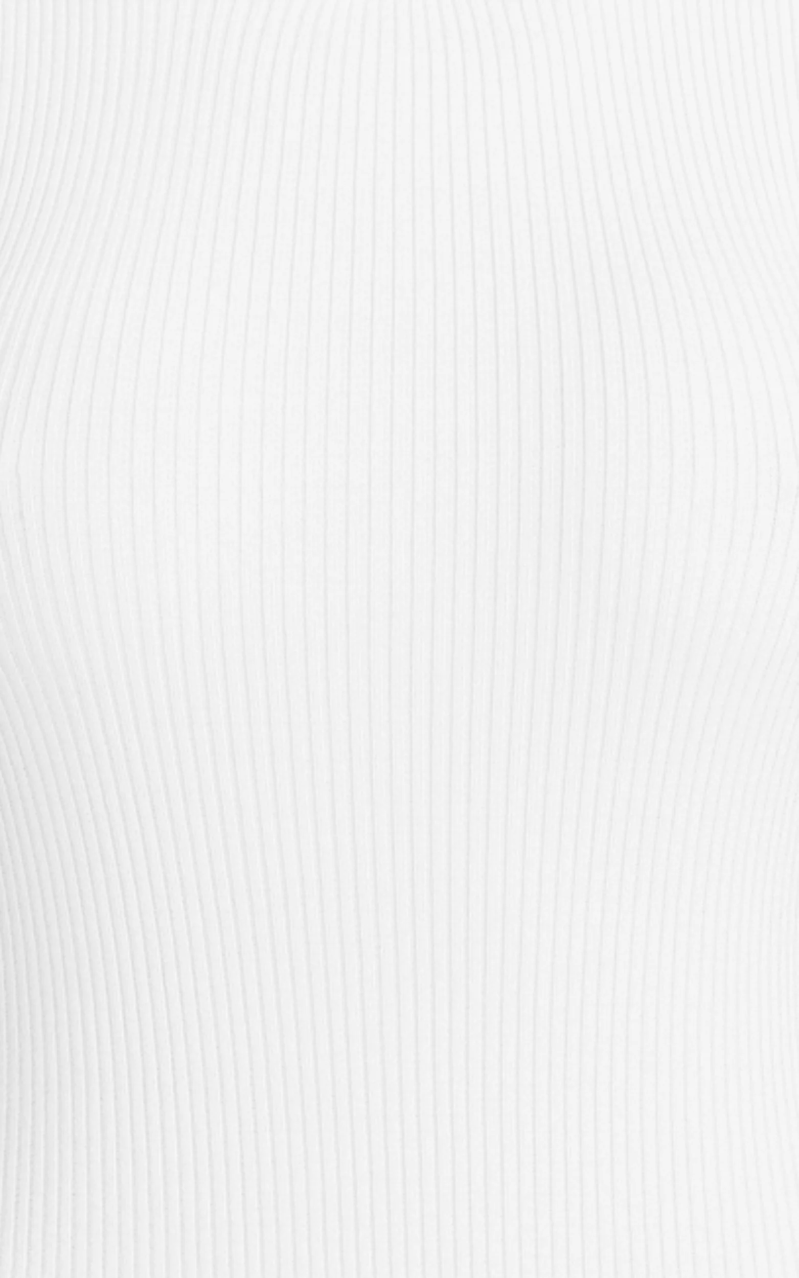 Lanie Midi Dress - Knitted Crew Neck Short Sleeve Dress in Cream - Image 9