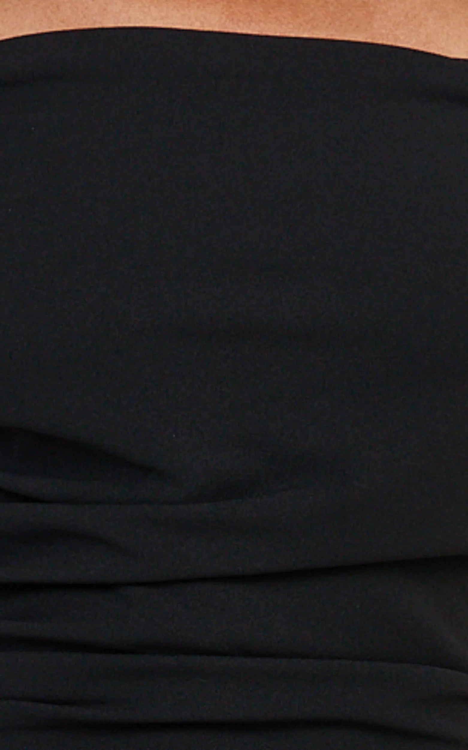 Lena Mini Dress - Off Shoulder Bodycon Dress in Black - Image 6