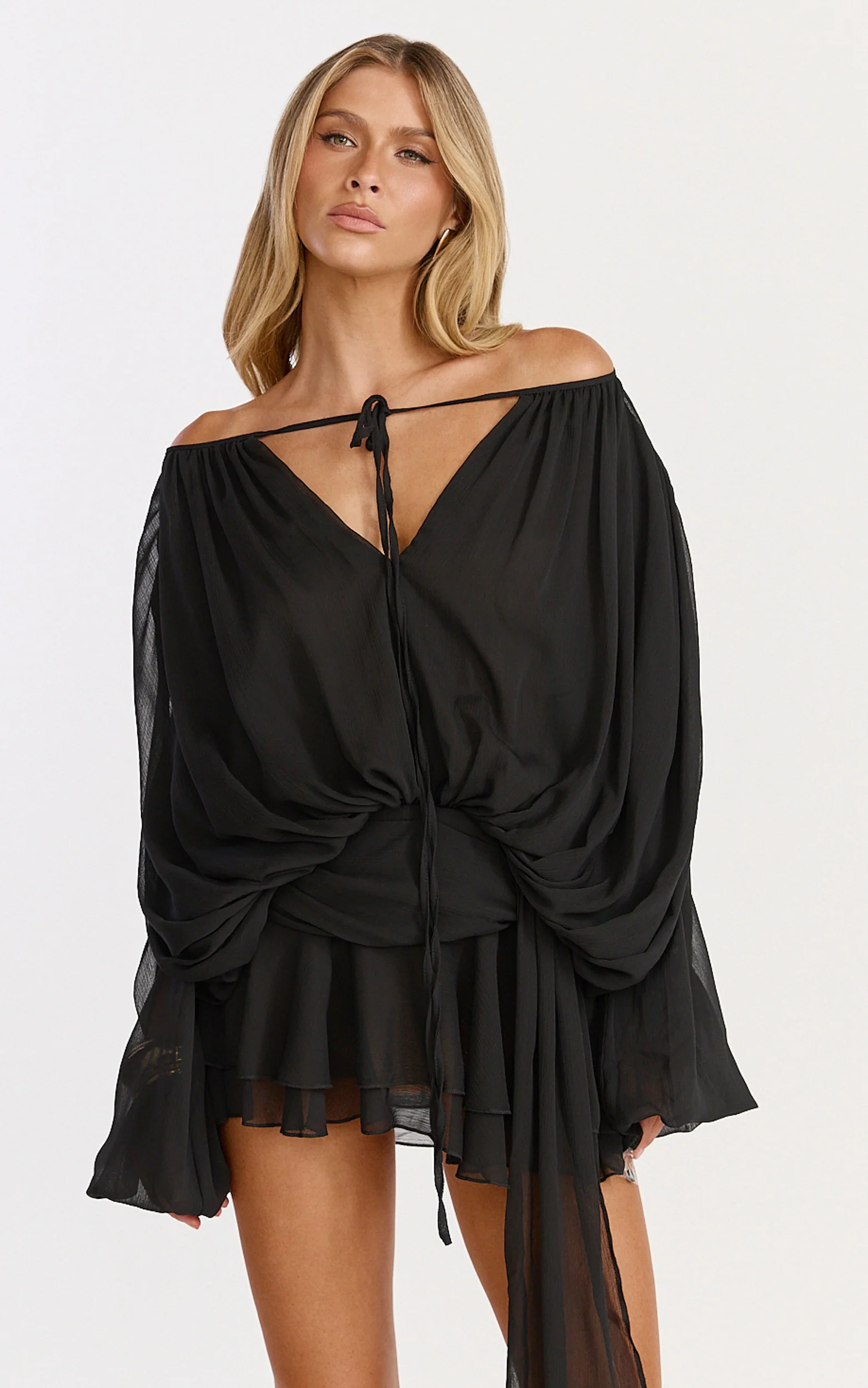 Lioness - Elements Mini Dress in Noir - Image 4
