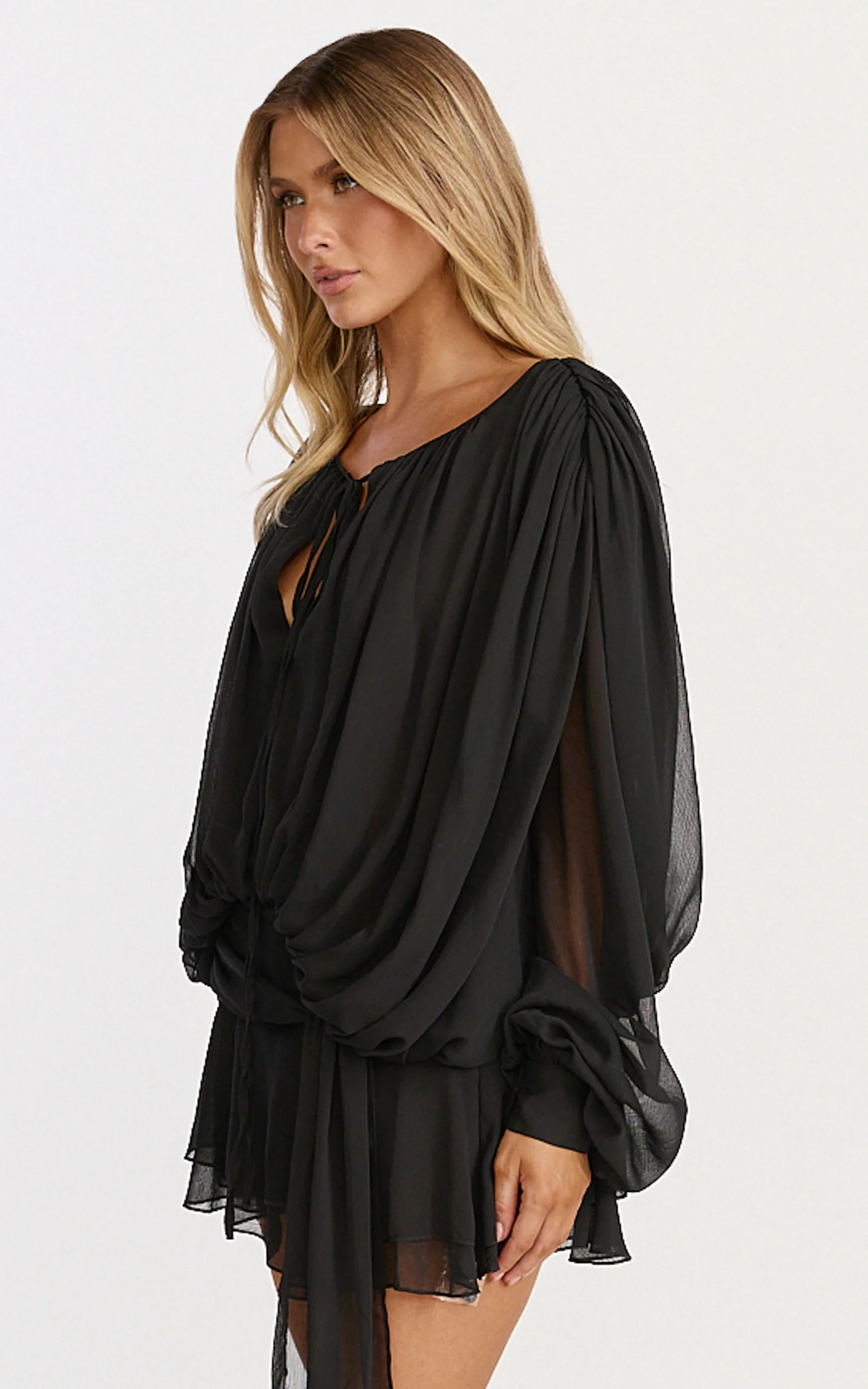 Lioness - Elements Mini Dress in Noir - Image 5