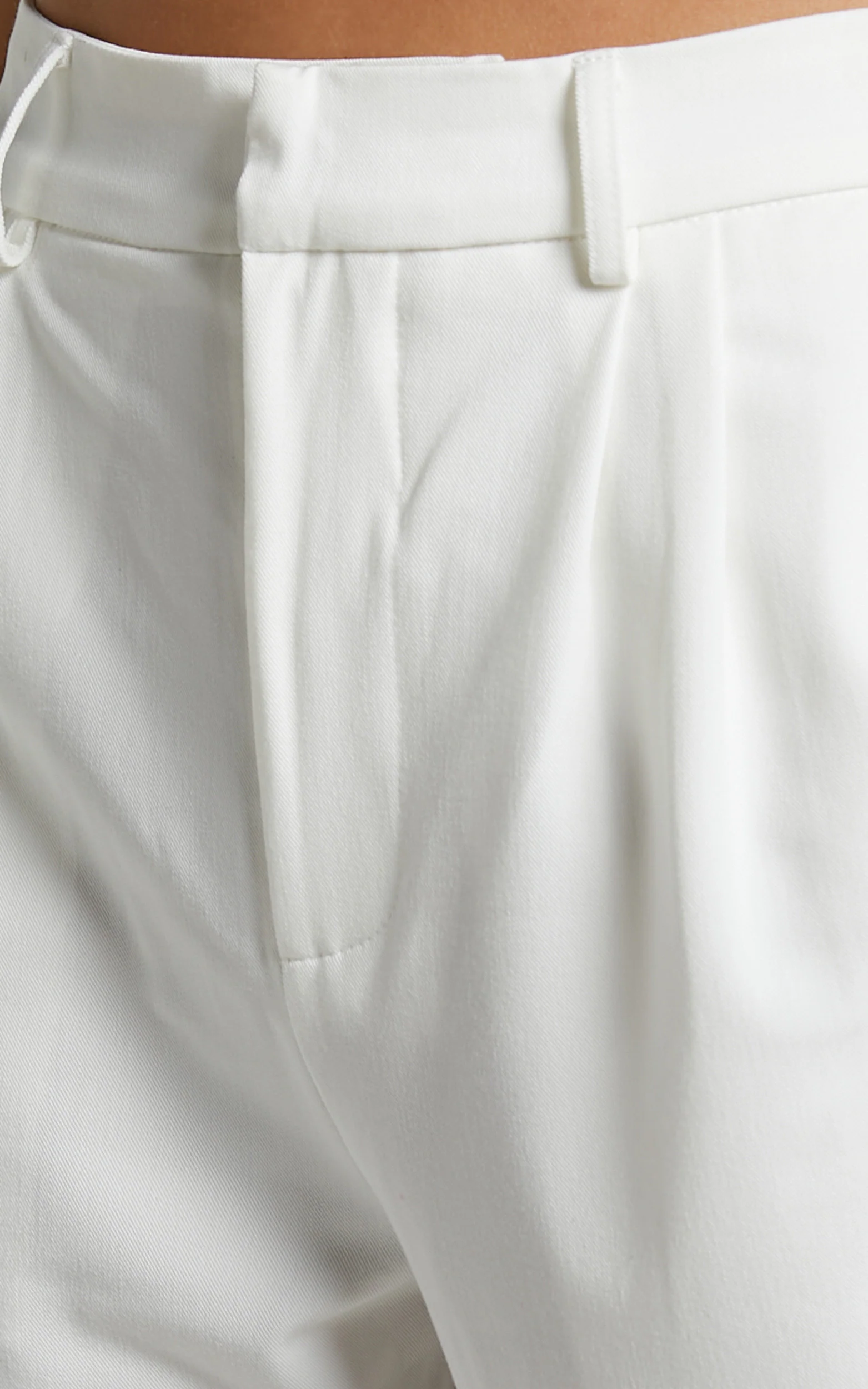 Lorcan Pants - High Waisted Tailored Pants in White - Image 7