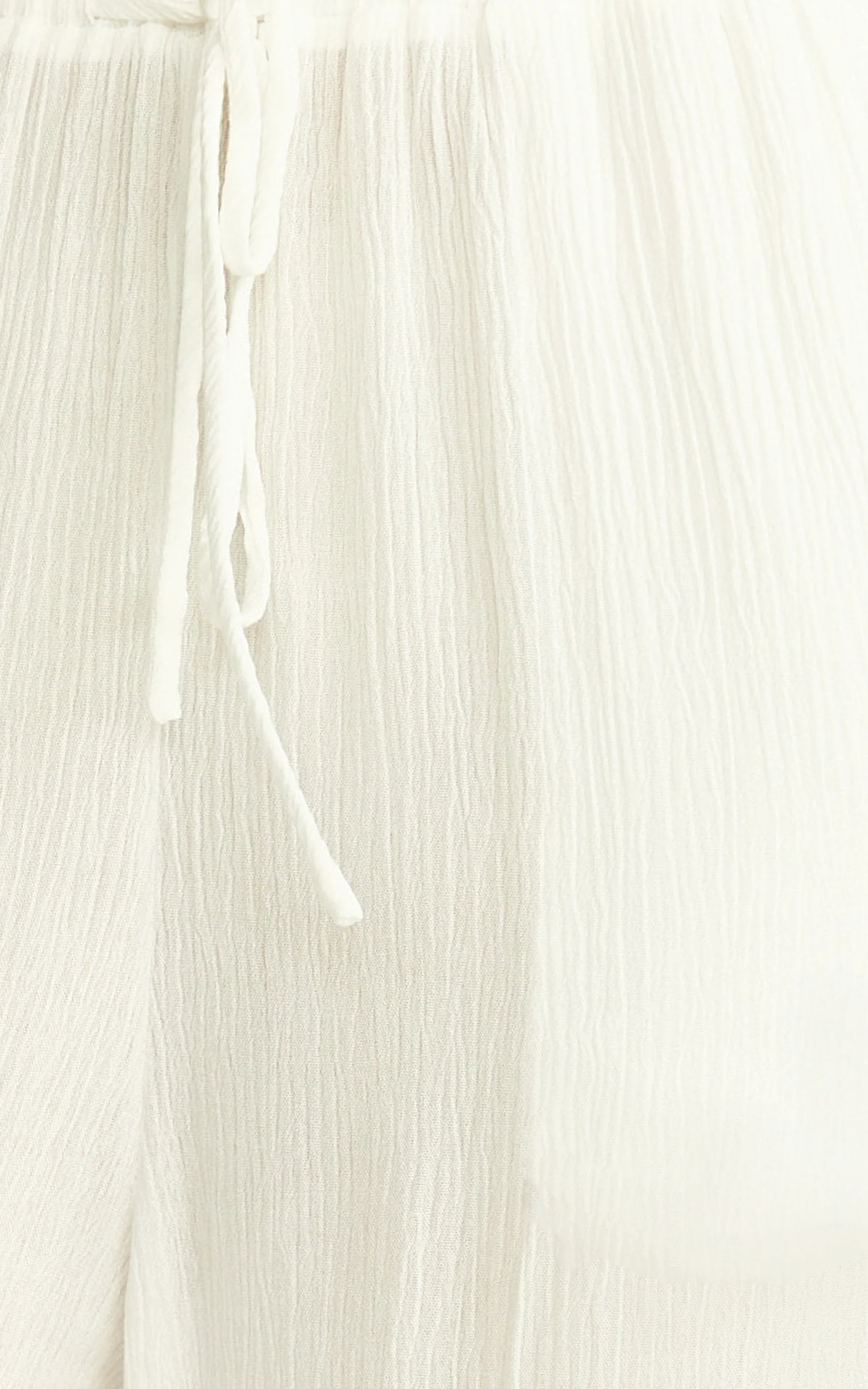 Makenna Pants - Wide Leg Crinkle Pants in White - Image 6
