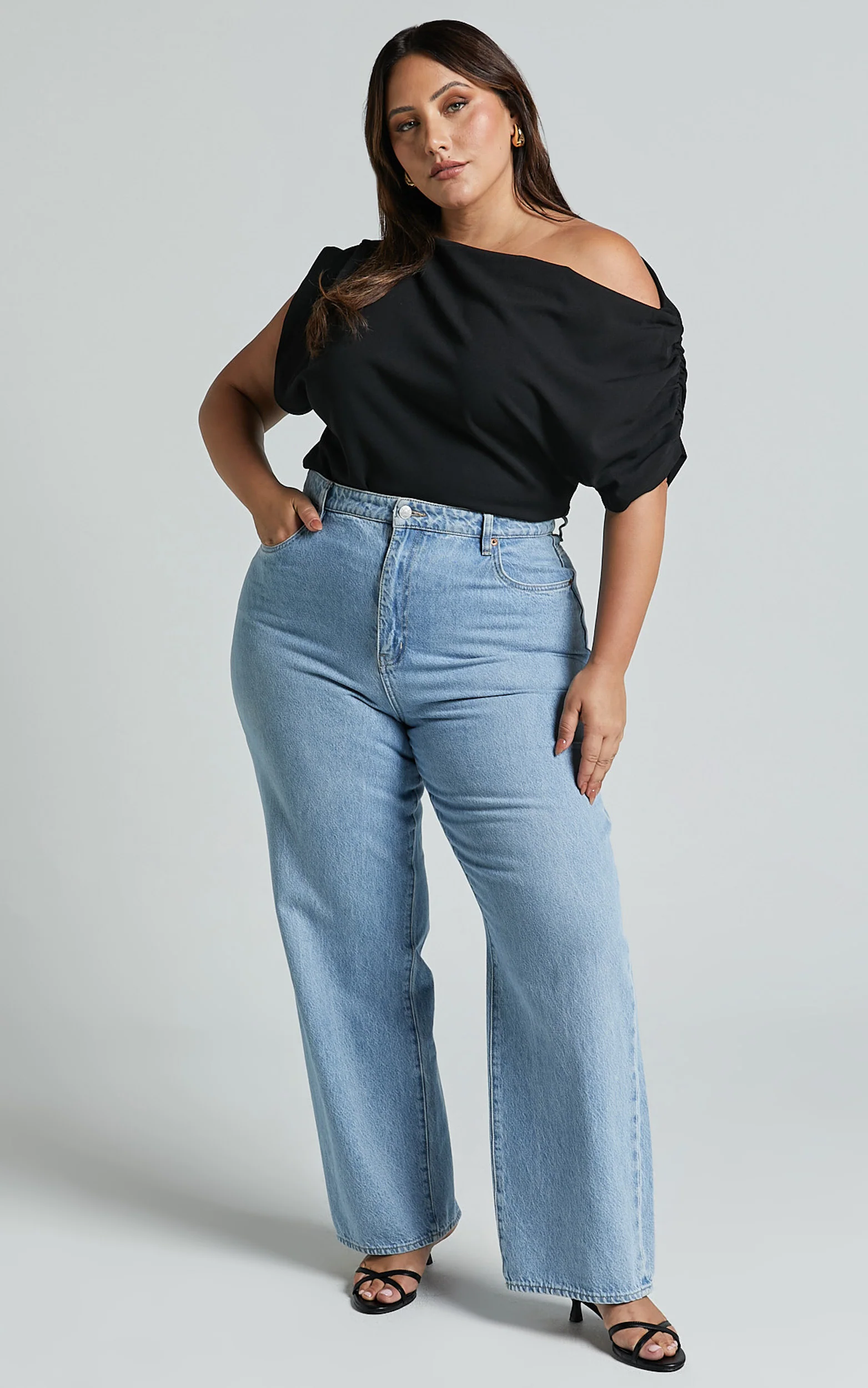 Nalfie Top - Asymmetrical Top in Black - Image 5