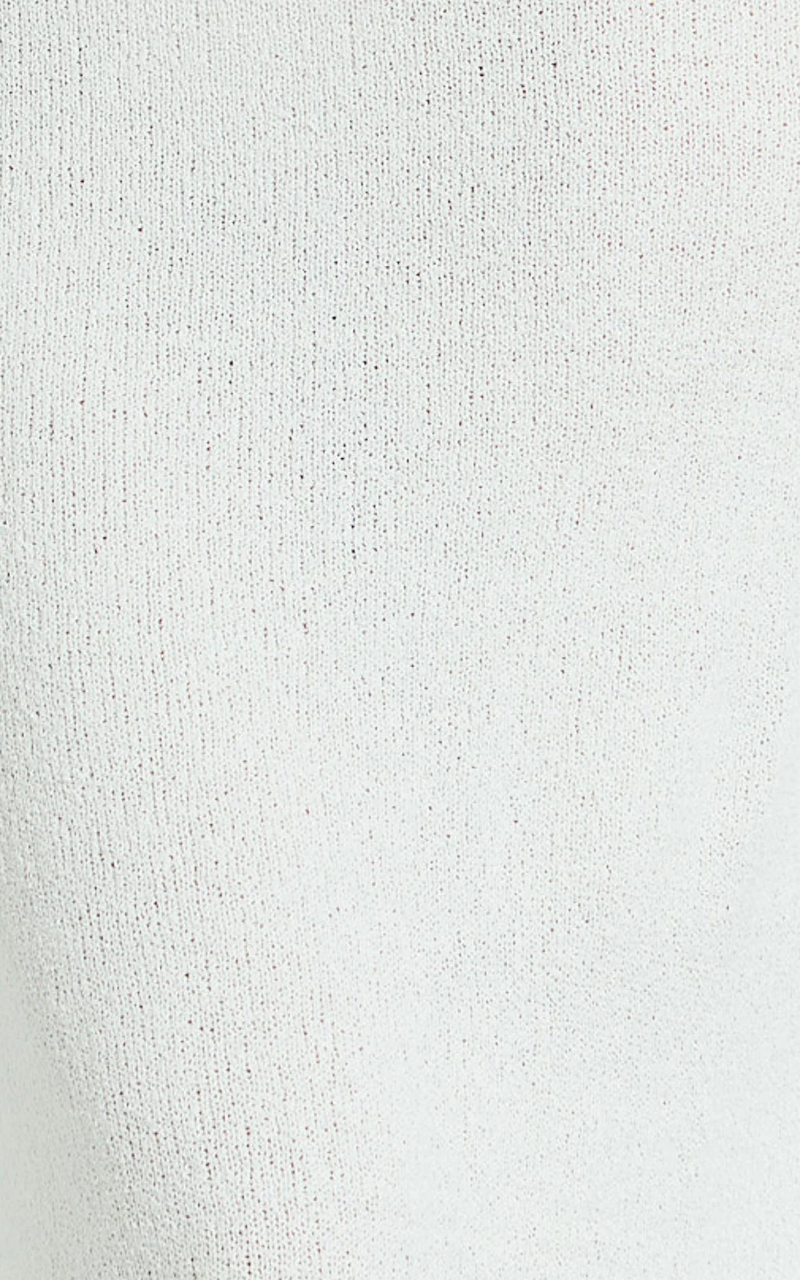 Nicole Maxi Dress - Knitted Crew Neck Short Sleeve Maxi Dress in Cream - Image 6