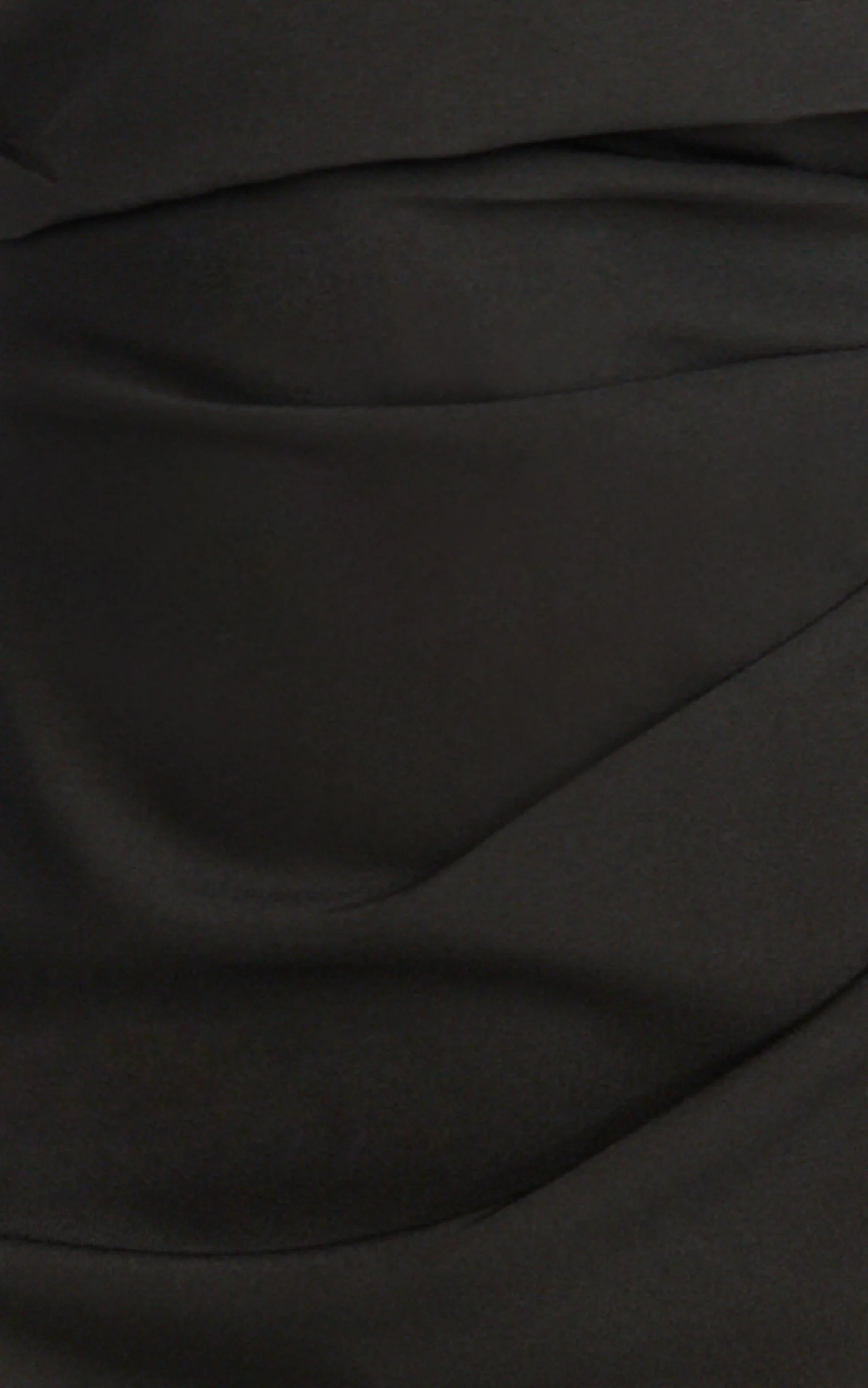 Pearce Maxi Dress - Gathered One Sleeve Bodycon Dress in Black - Image 6