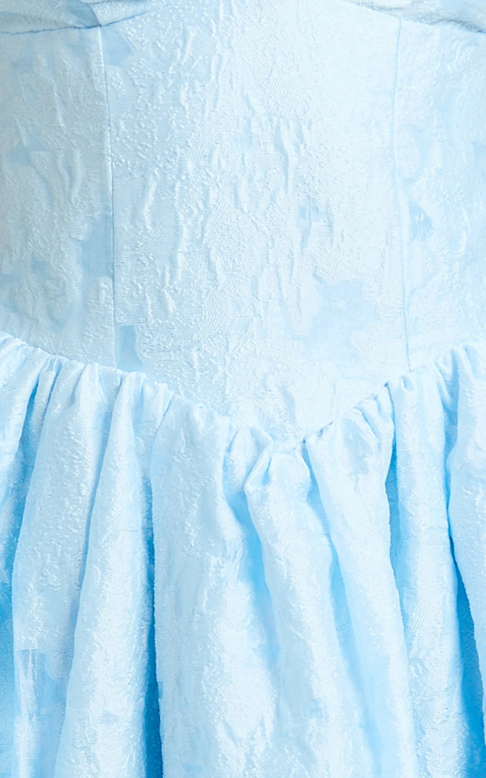 Posie Midi Dress - Jacquard Fit And Flare Dress in Blue - Image 7