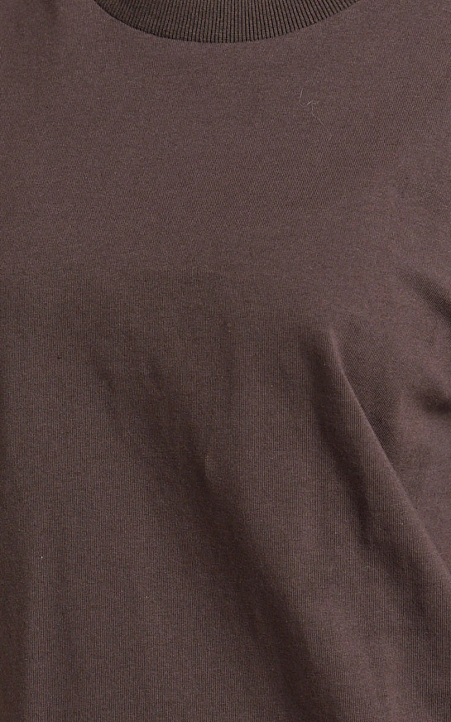 Prizza Top - Longline Boyfriend Tee Top in Chocolate - Image 6