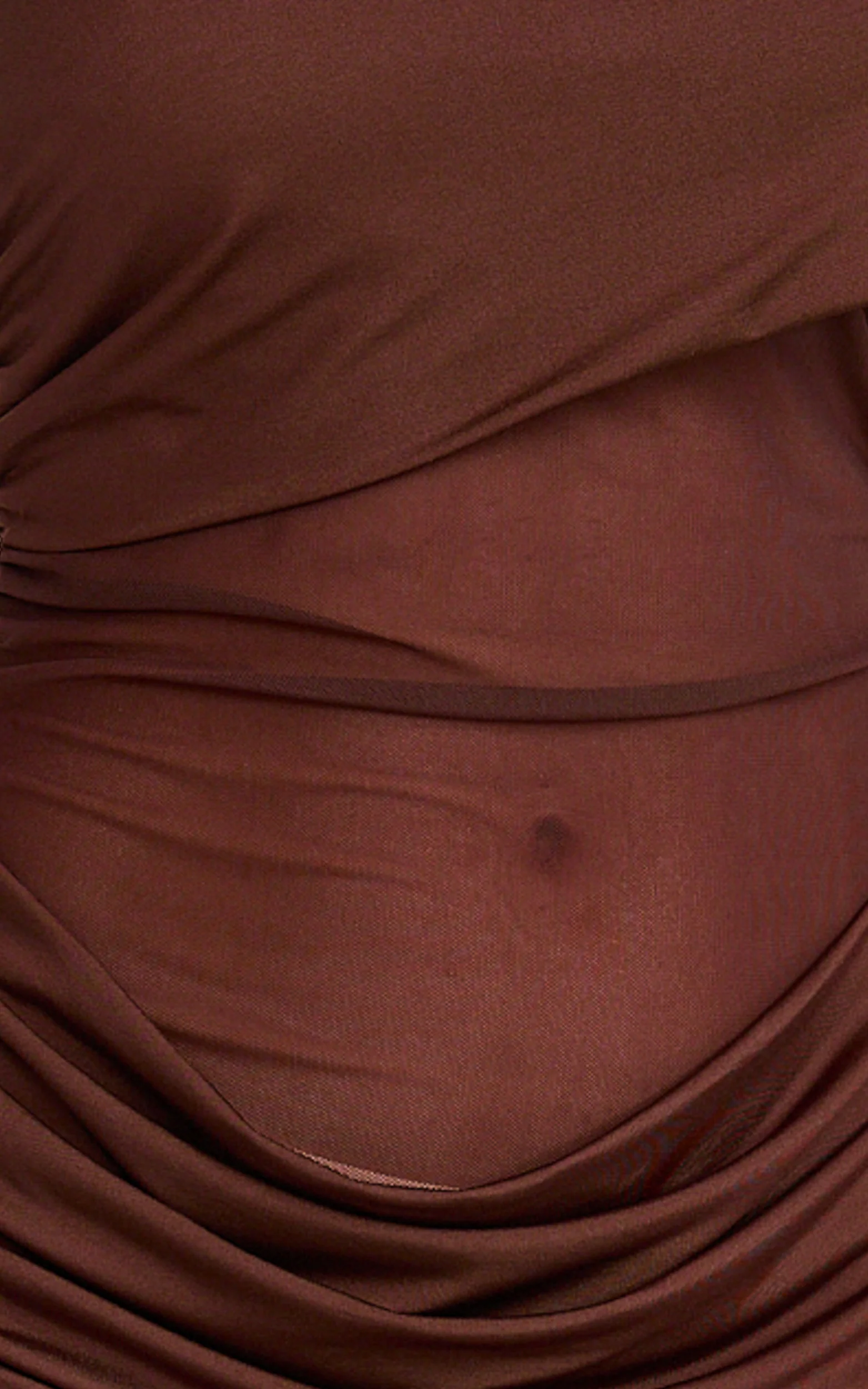 Riley Maxi Dress - Gathered Over Bust Dress in Brown - Image 6