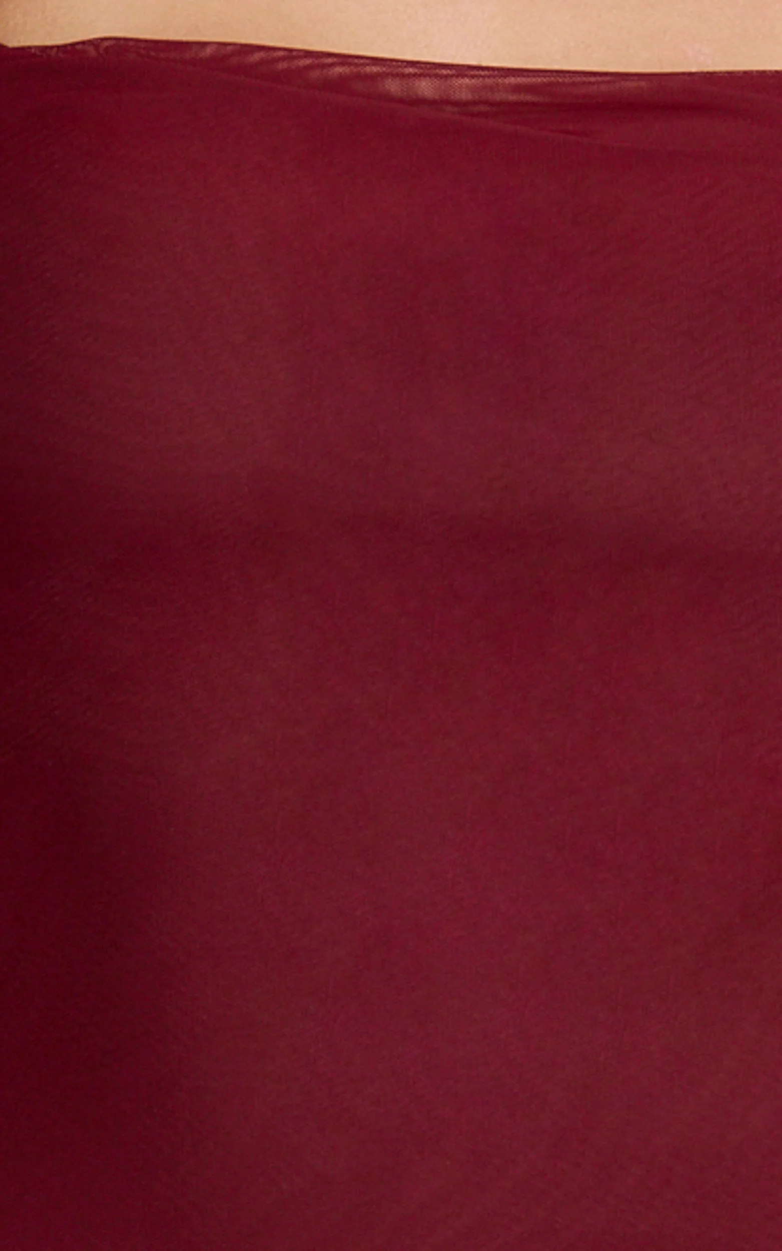 Rosha Midi Dress - Ruffle Strap Dress in Wine - Image 9