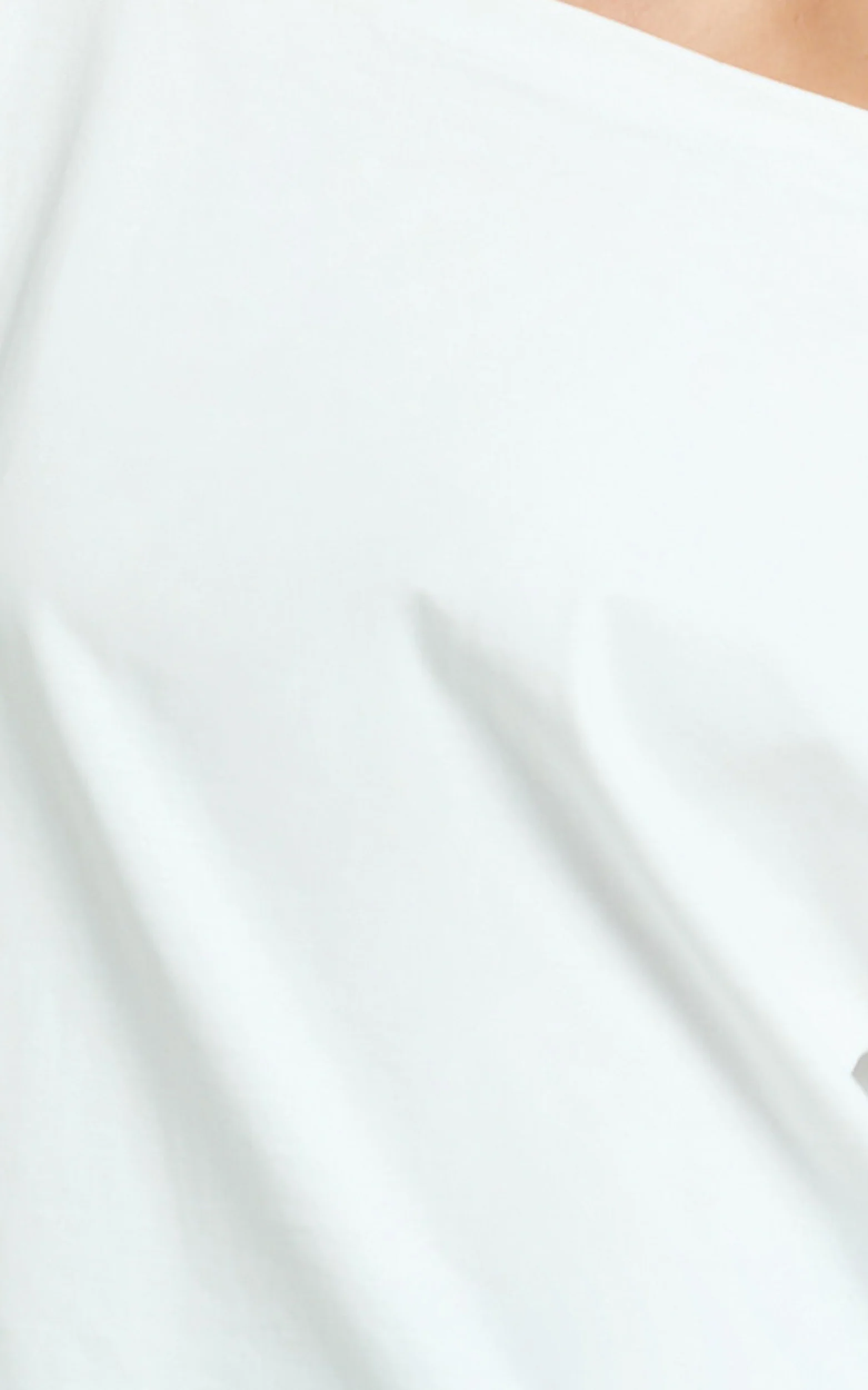 Ruby Top - Off Shoulder Asymmetrical T-shirt in White - Image 9