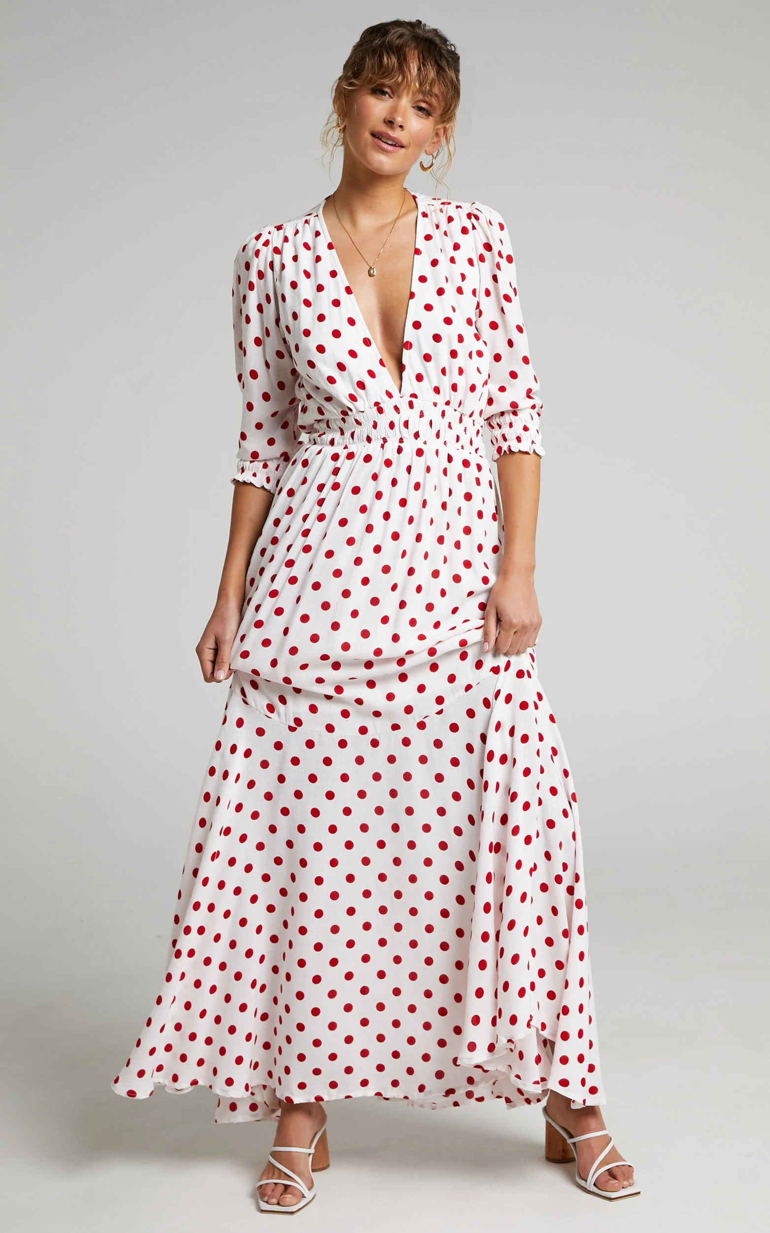 Rue Stiic - Faye Maxi Dress in Elle Polka Dot - Image 5