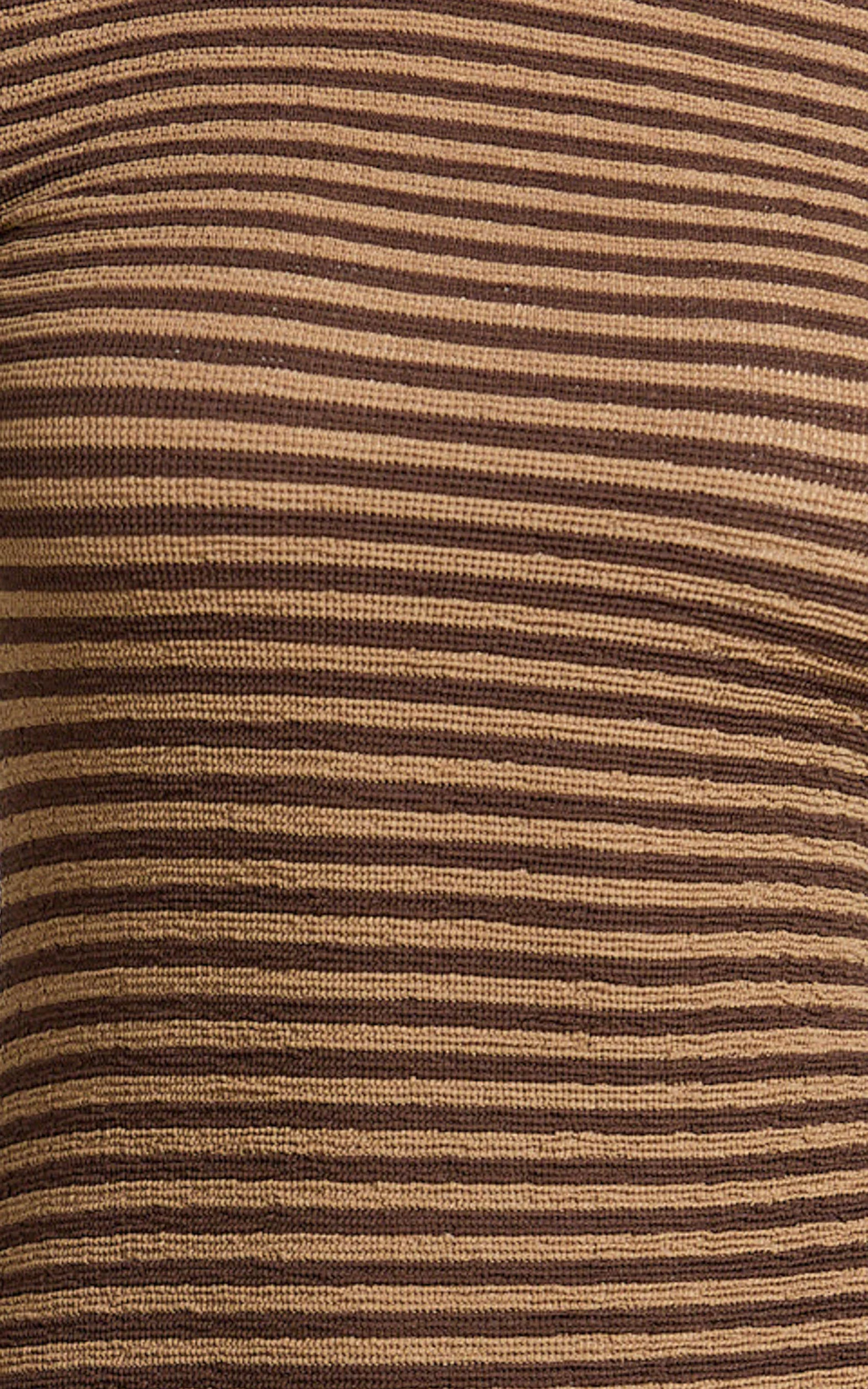 Rumi Midi Dress - Long Sleeve Bodycon Dress in Chocolate - Image 6