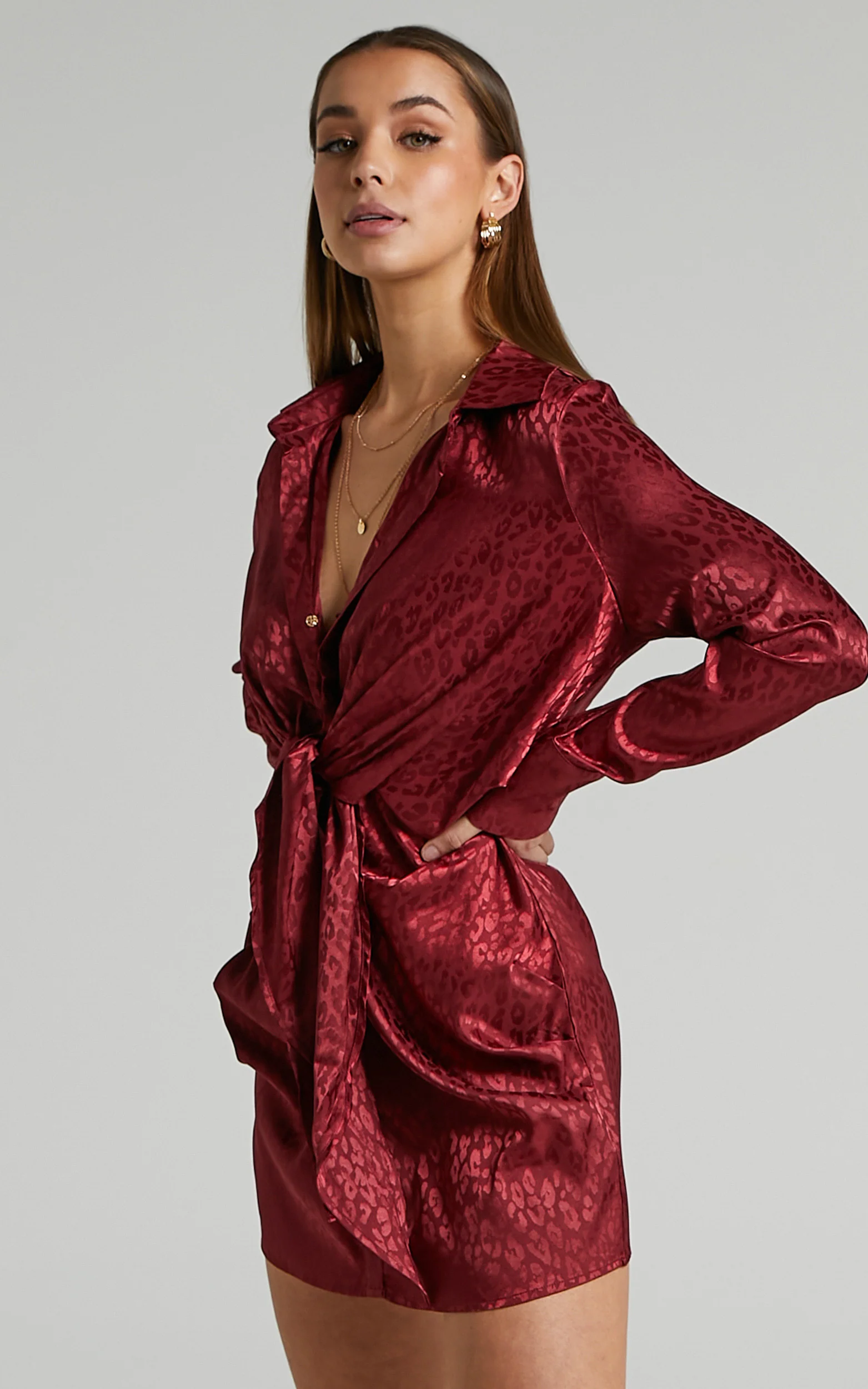 Runaway The Label - Ruby Rose Dress in Cherry - Image 6