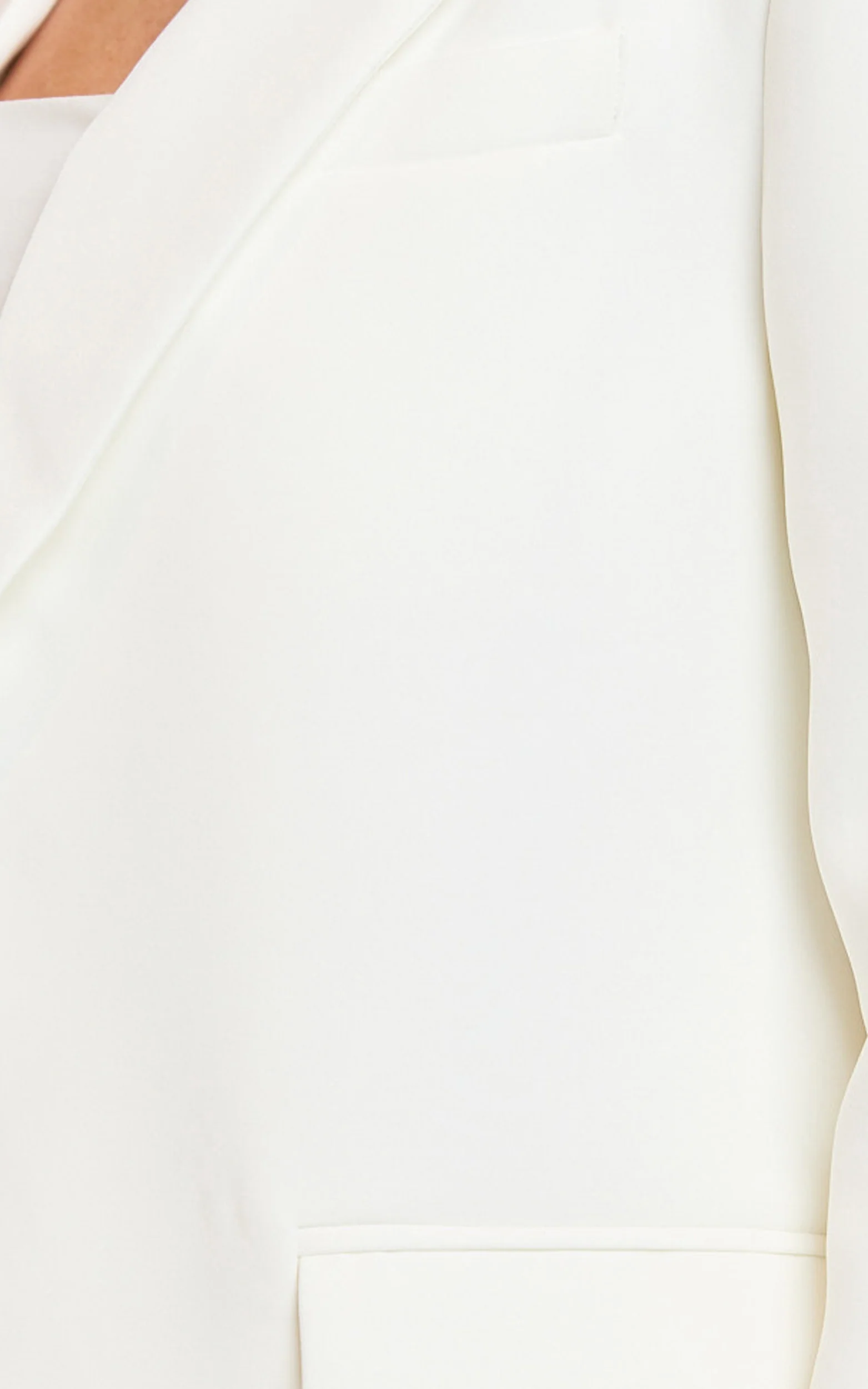 Selena Blazer - Oversized Single Breasted Blazer in Cream - Image 8
