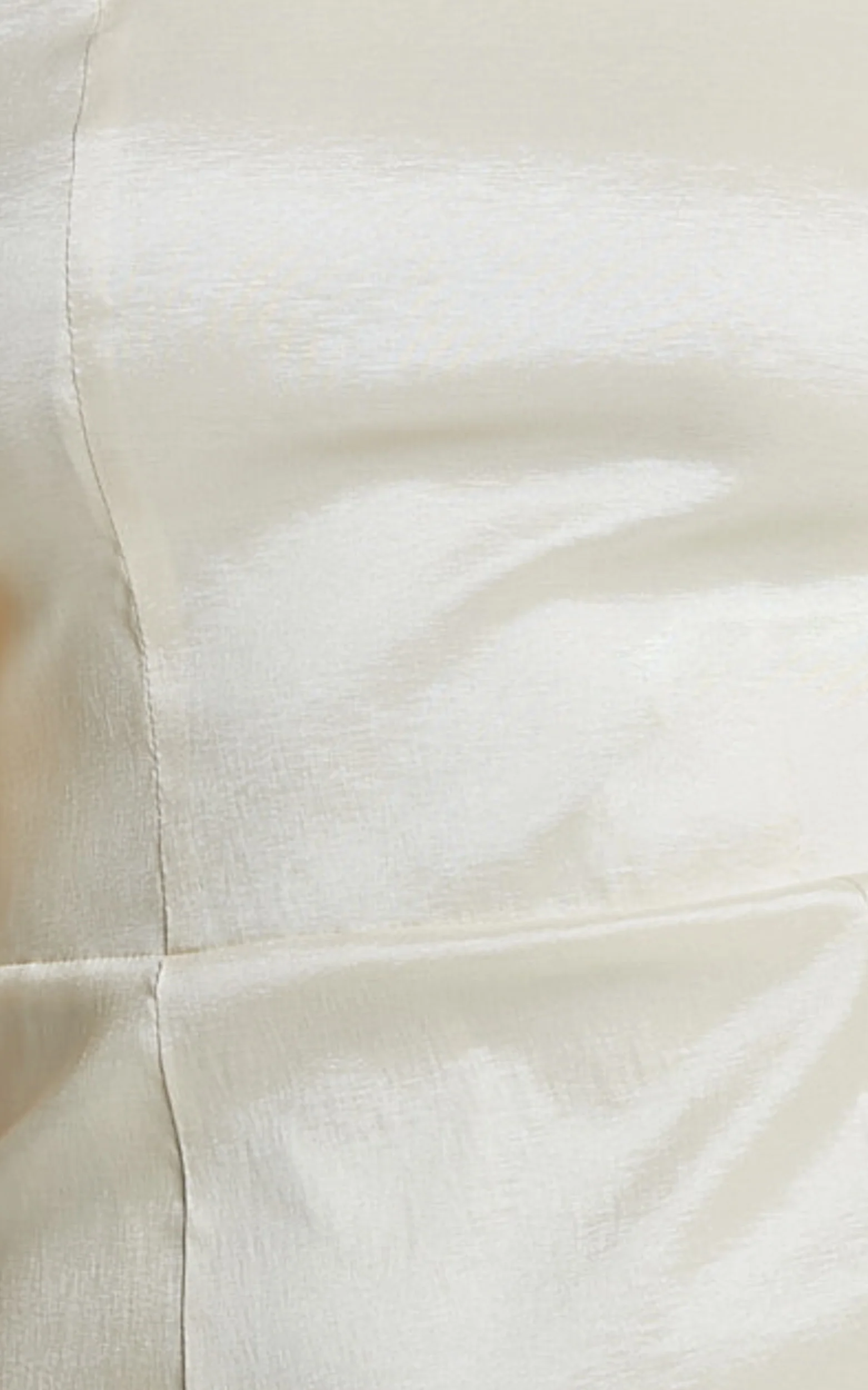 Shauna Mini Dress - Off Shoulder Rosette Detail A Line in Oyster - Image 6