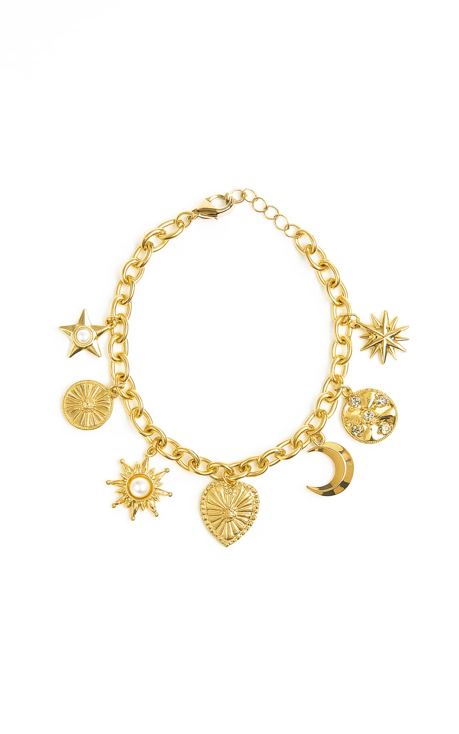 Shellie Charm Bracelet in Gold - Image 3