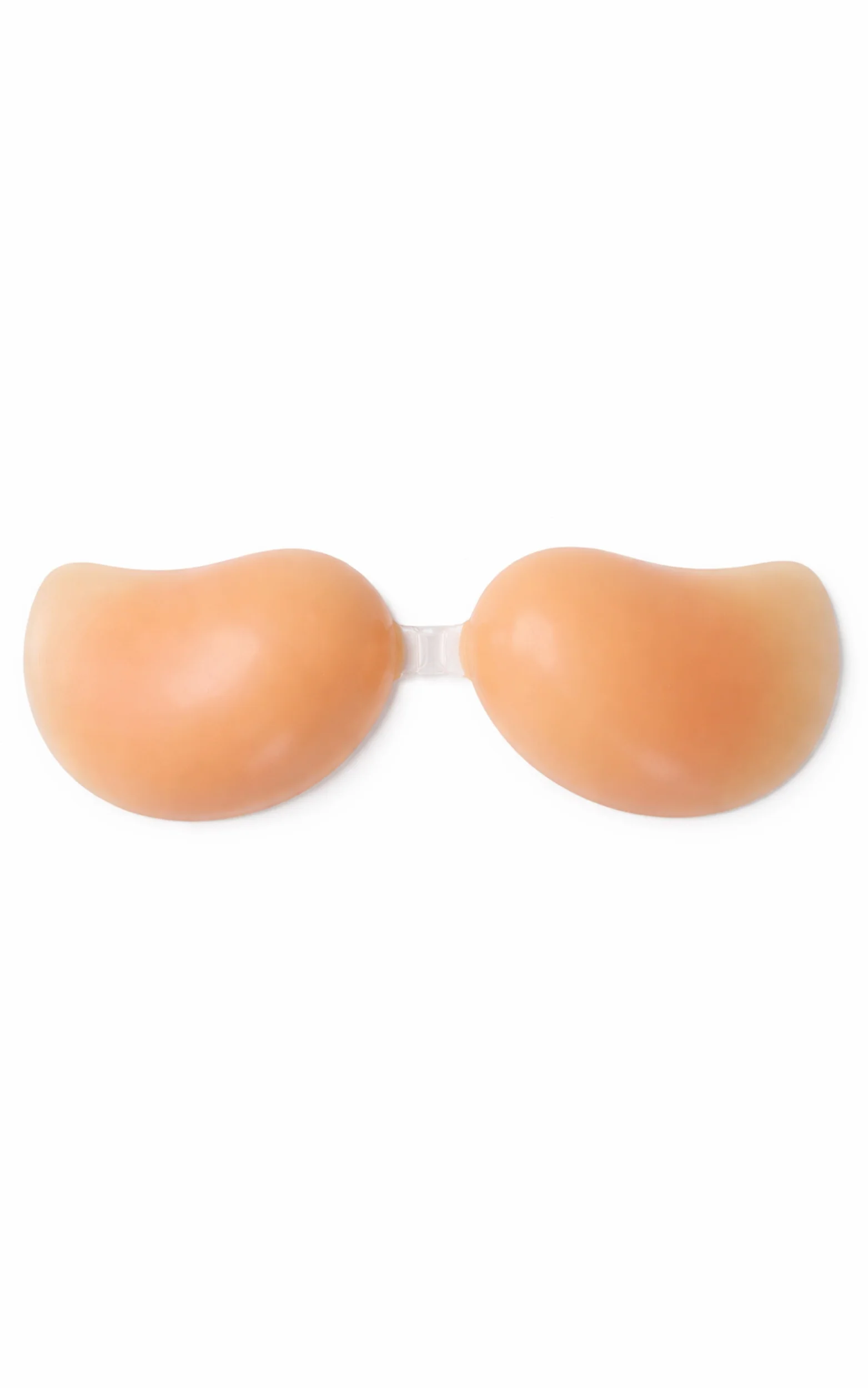 Stick on Silicone Bra in Clear Case in Nude - Image 2