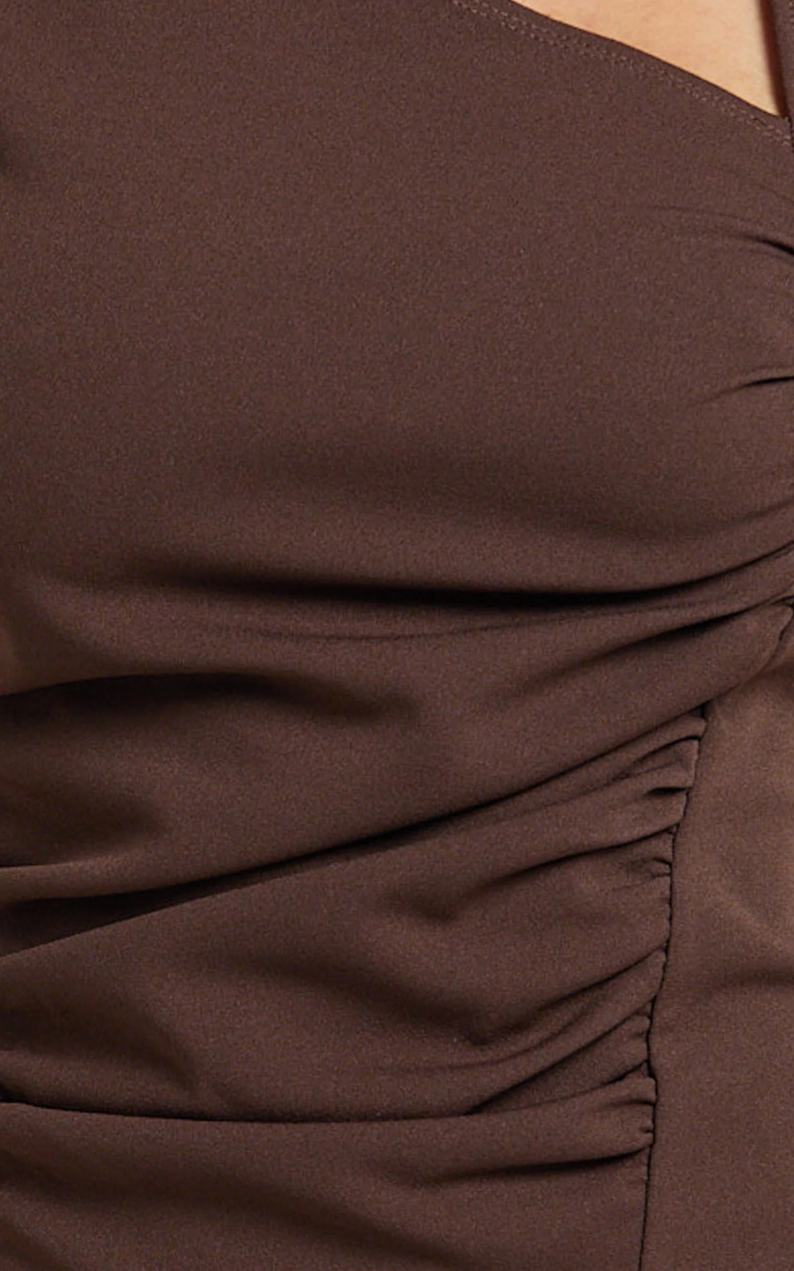 Sullivan Top - Sleeveless Asymmetrical Cut Out Top in Chocolate - Image 7